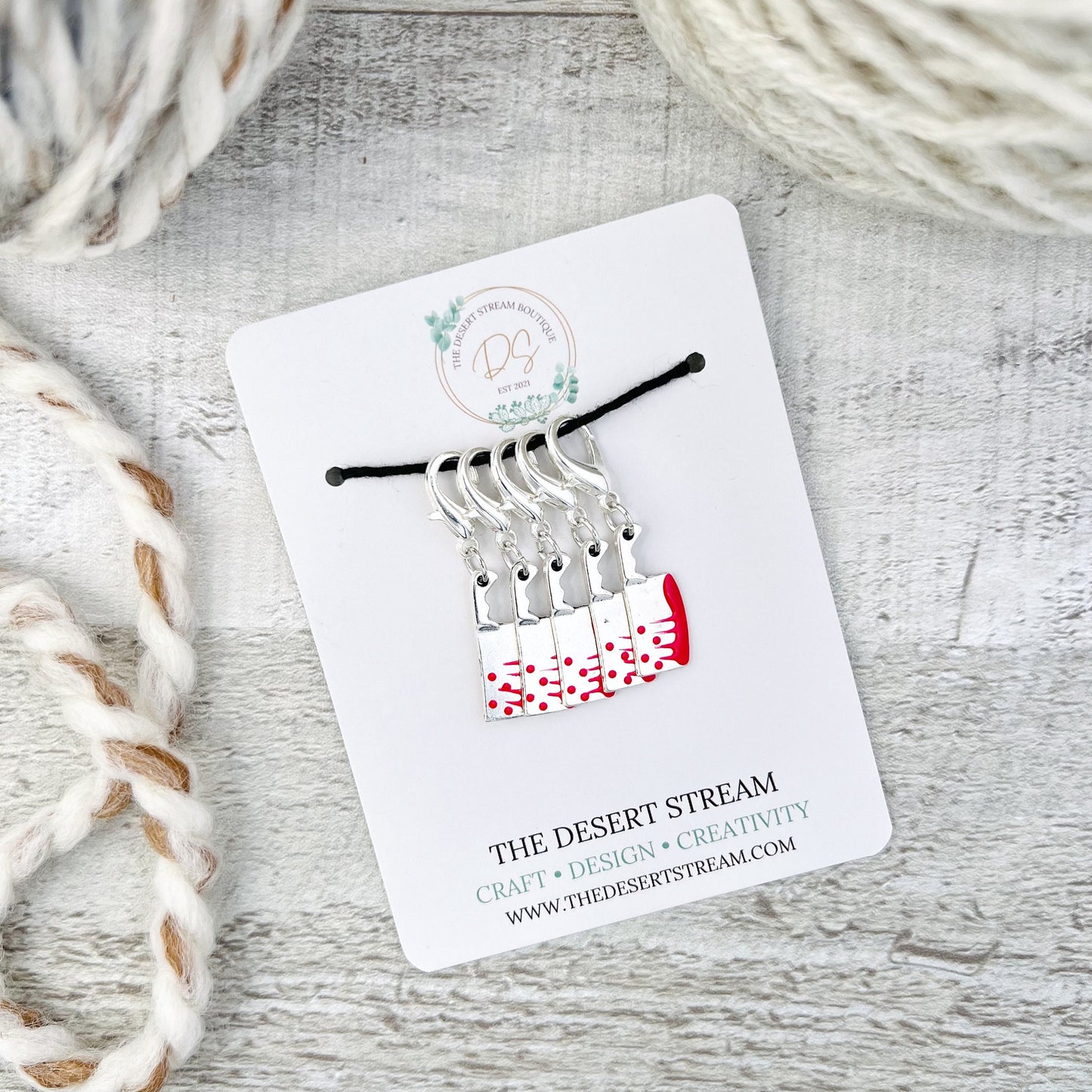 True Crime Knitting Notions Tin Set