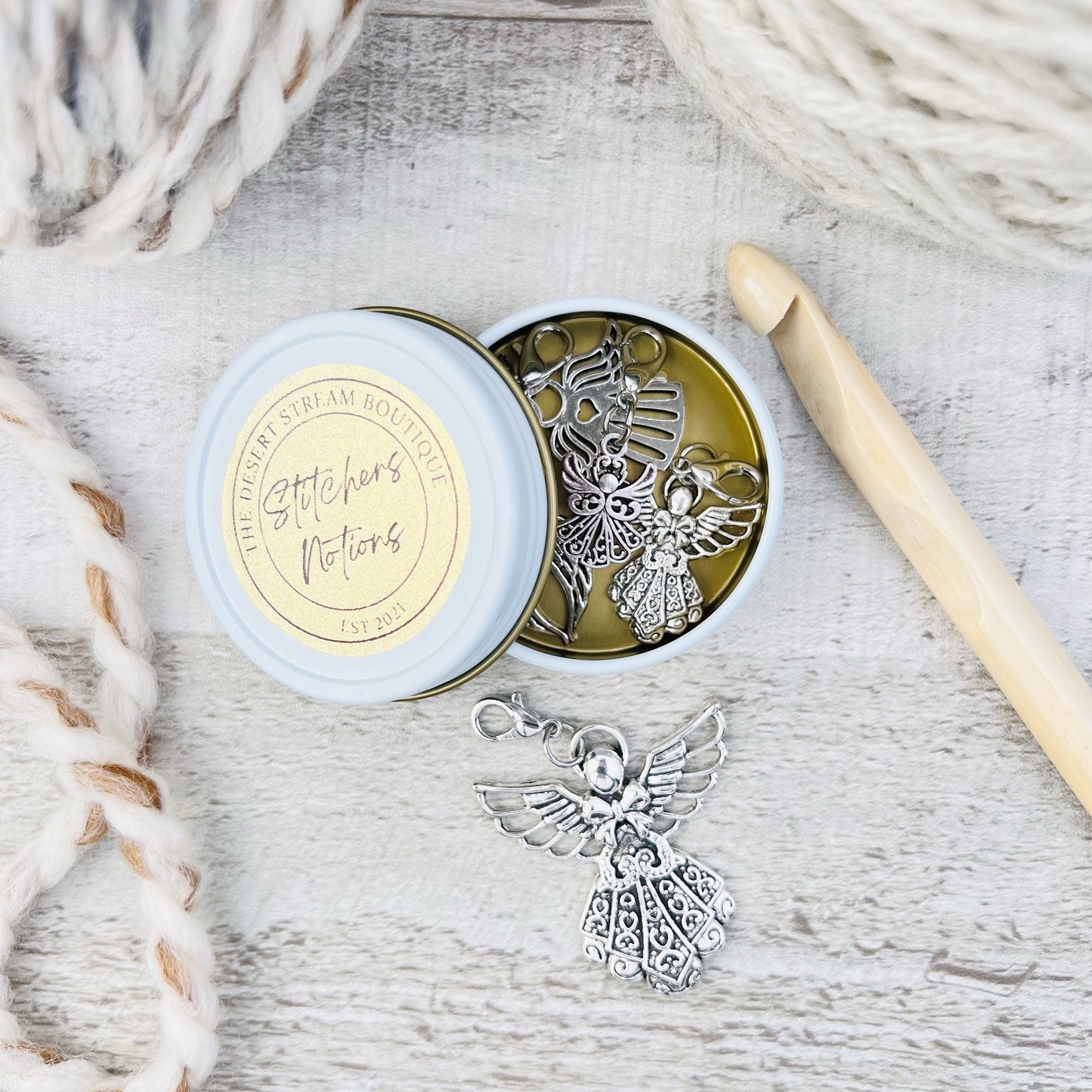 Angel Wings Stitch Markers Set - Knitting and Crochet