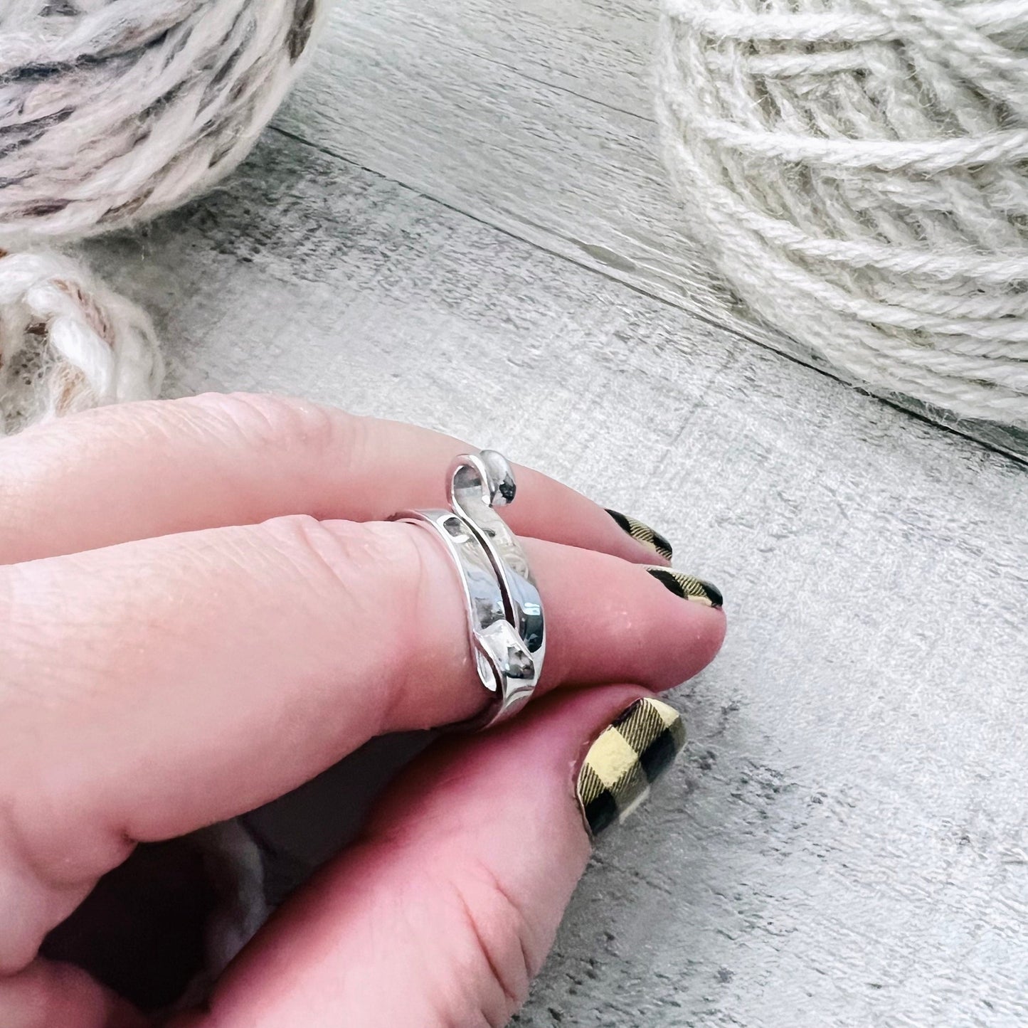 Loop Adjustable Tension Ring - The Desert Stream Stitch
