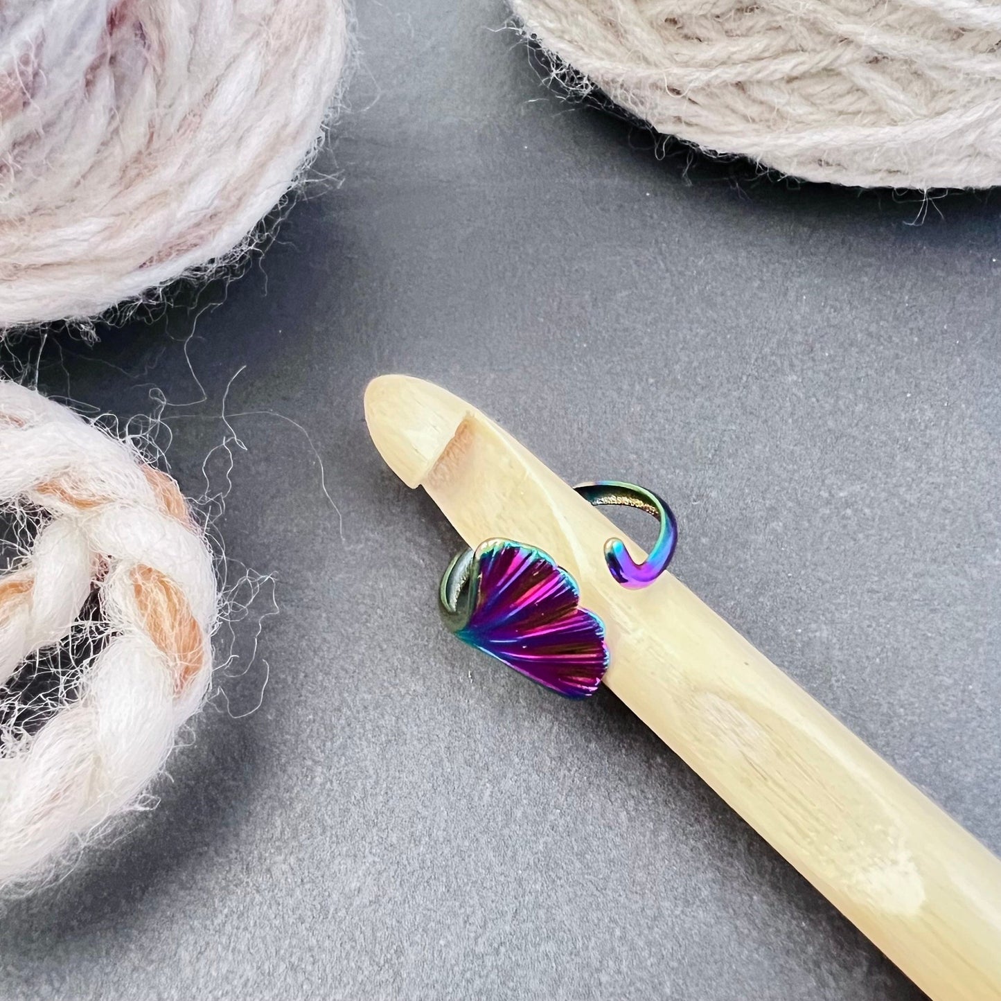 Mermaid Tail Adjustable Tension Ring - The Desert Stream Stitch