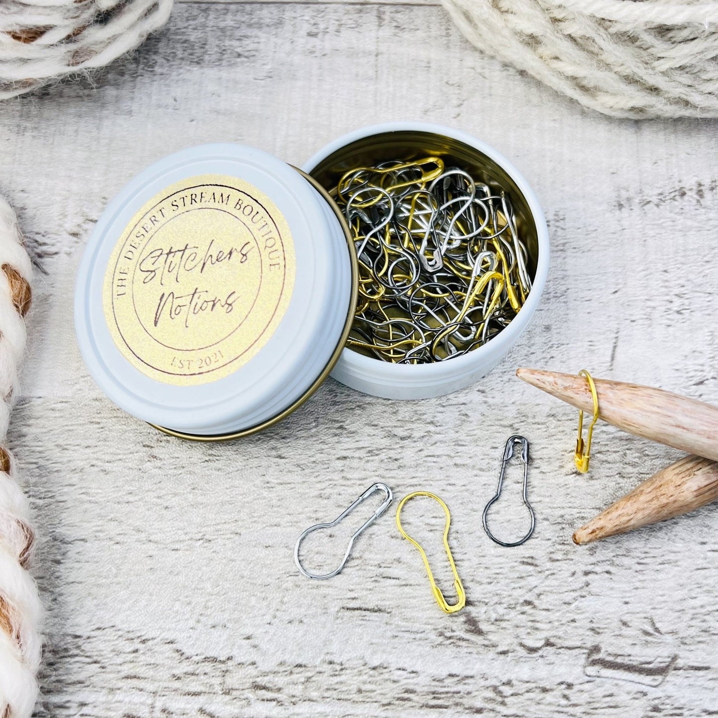 Mixed Bulb Stitch Markers Set - Knitting and Crochet - The Desert Stream Stitch