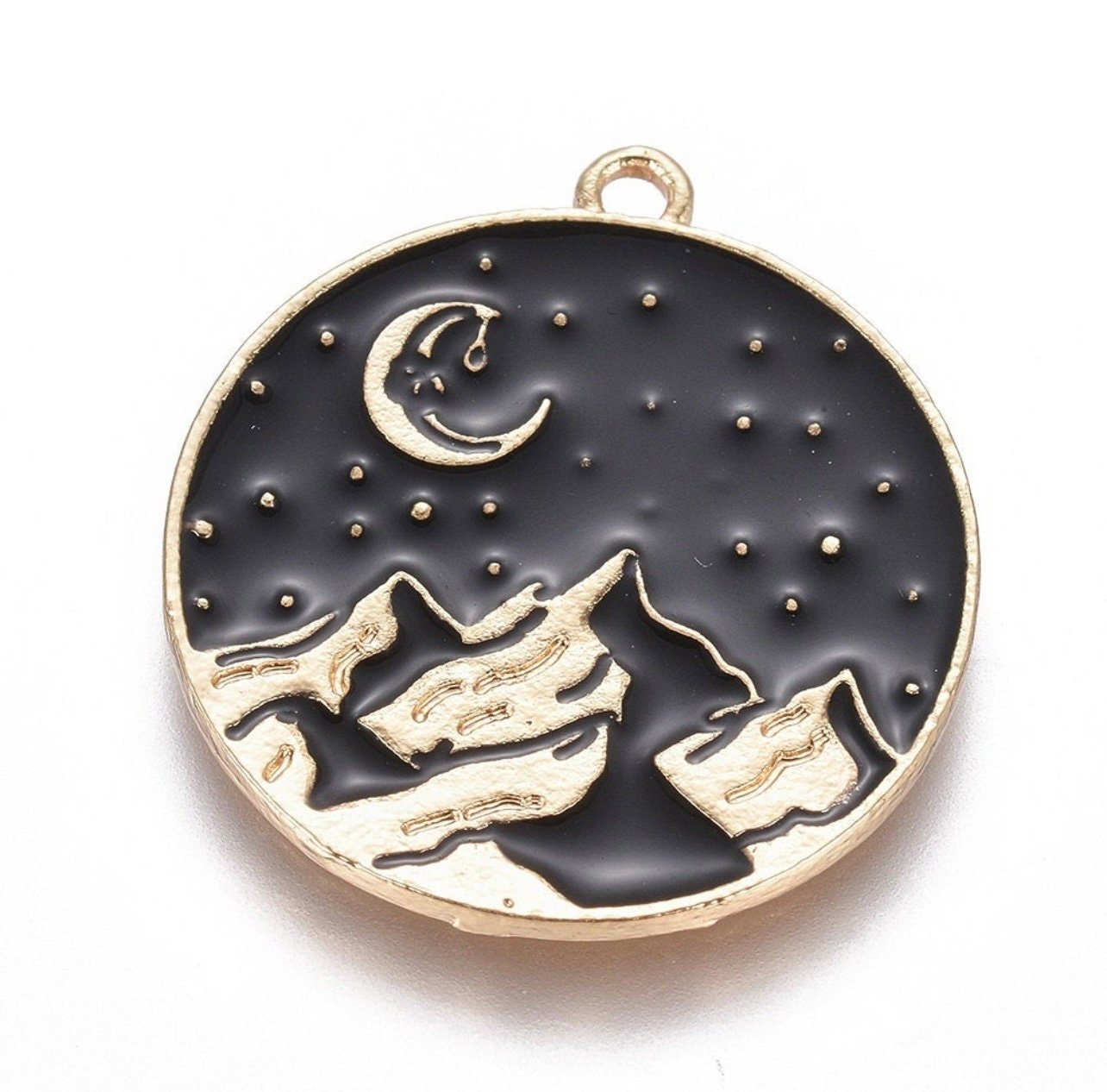 Mountain Stitch Marker - Knitting and Crochet - The Desert Stream Stitch