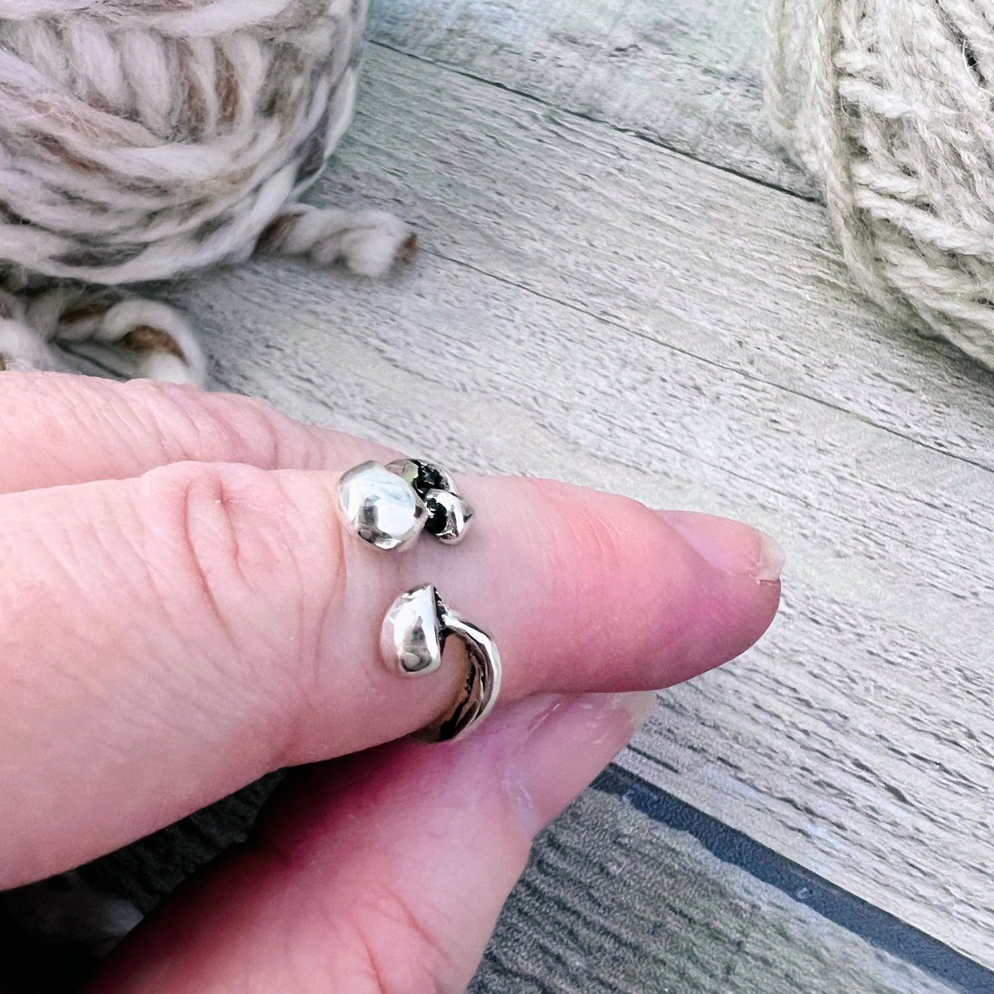 Mushroom Adjustable Tension Ring - The Desert Stream Stitch