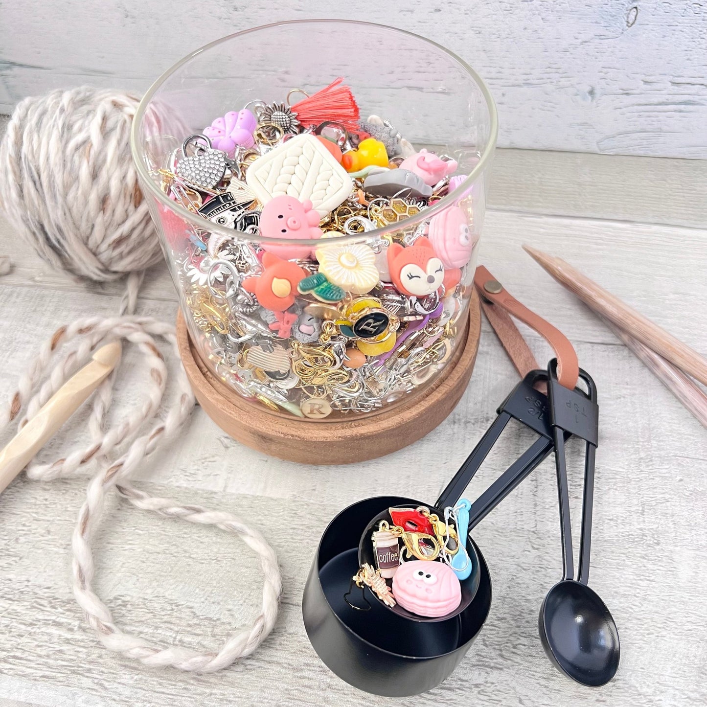 Mystery Scoop Stitch Markers - The Desert Stream Stitch