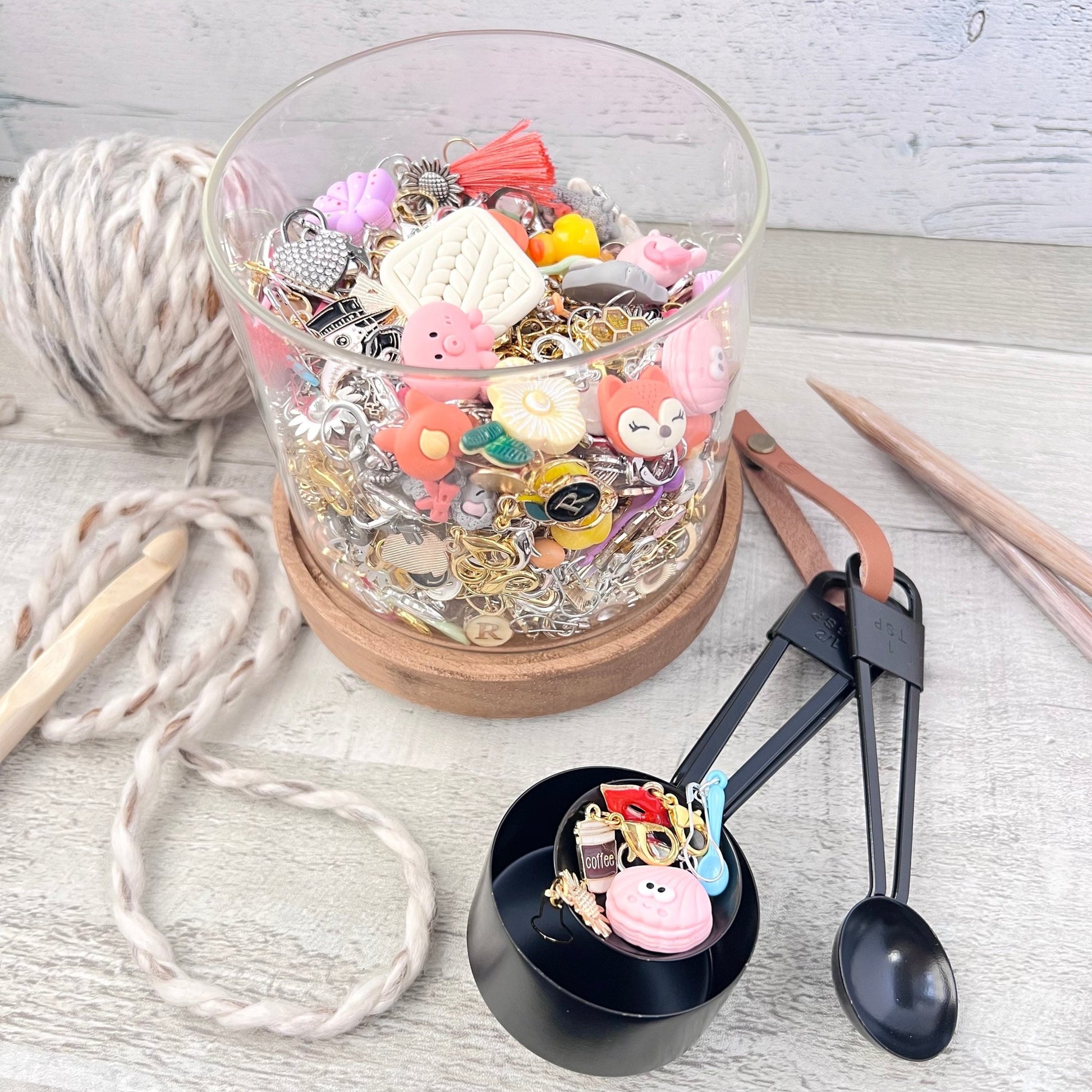 Mystery Scoop Stitch Markers - The Desert Stream Stitch