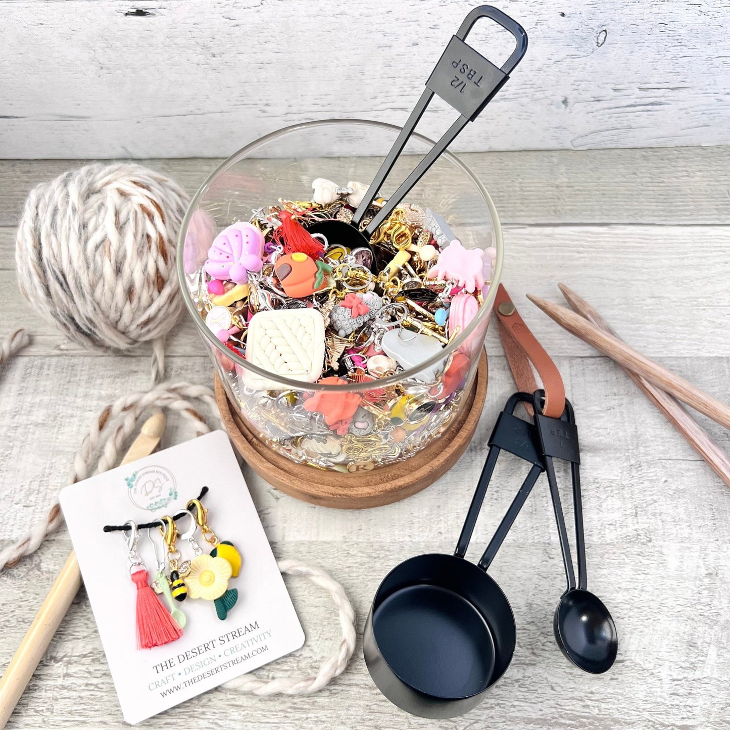 Mystery Scoop Stitch Markers - The Desert Stream Stitch