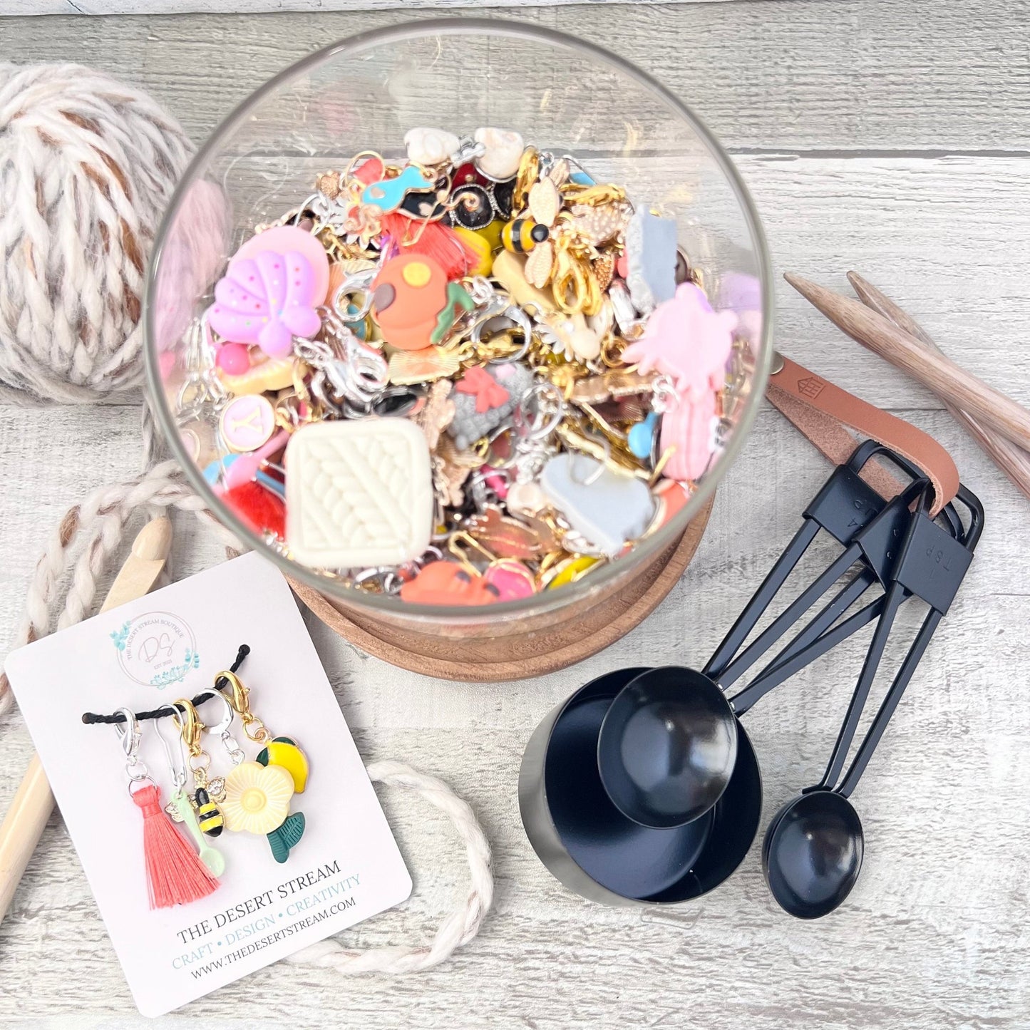 Mystery Scoop Stitch Markers - The Desert Stream Stitch