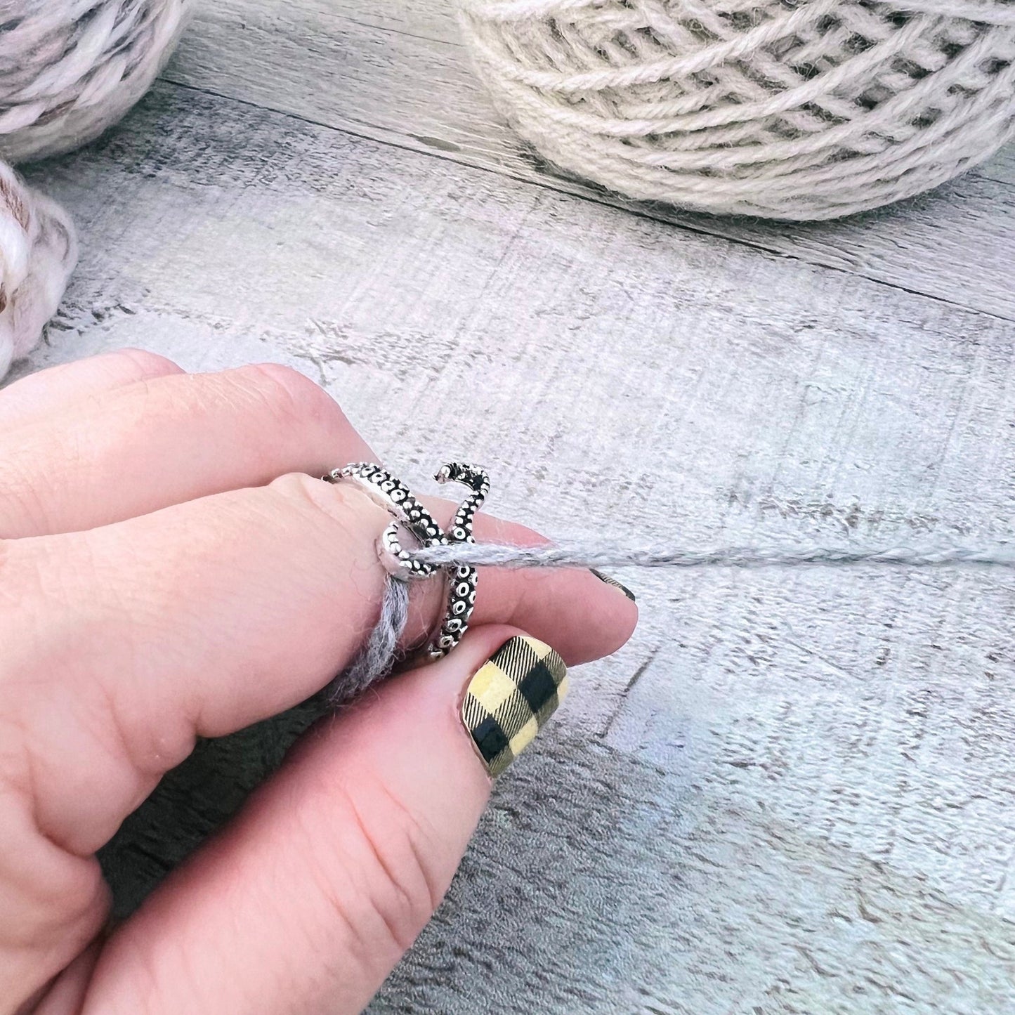 Octopus Adjustable Tension Ring - The Desert Stream Stitch