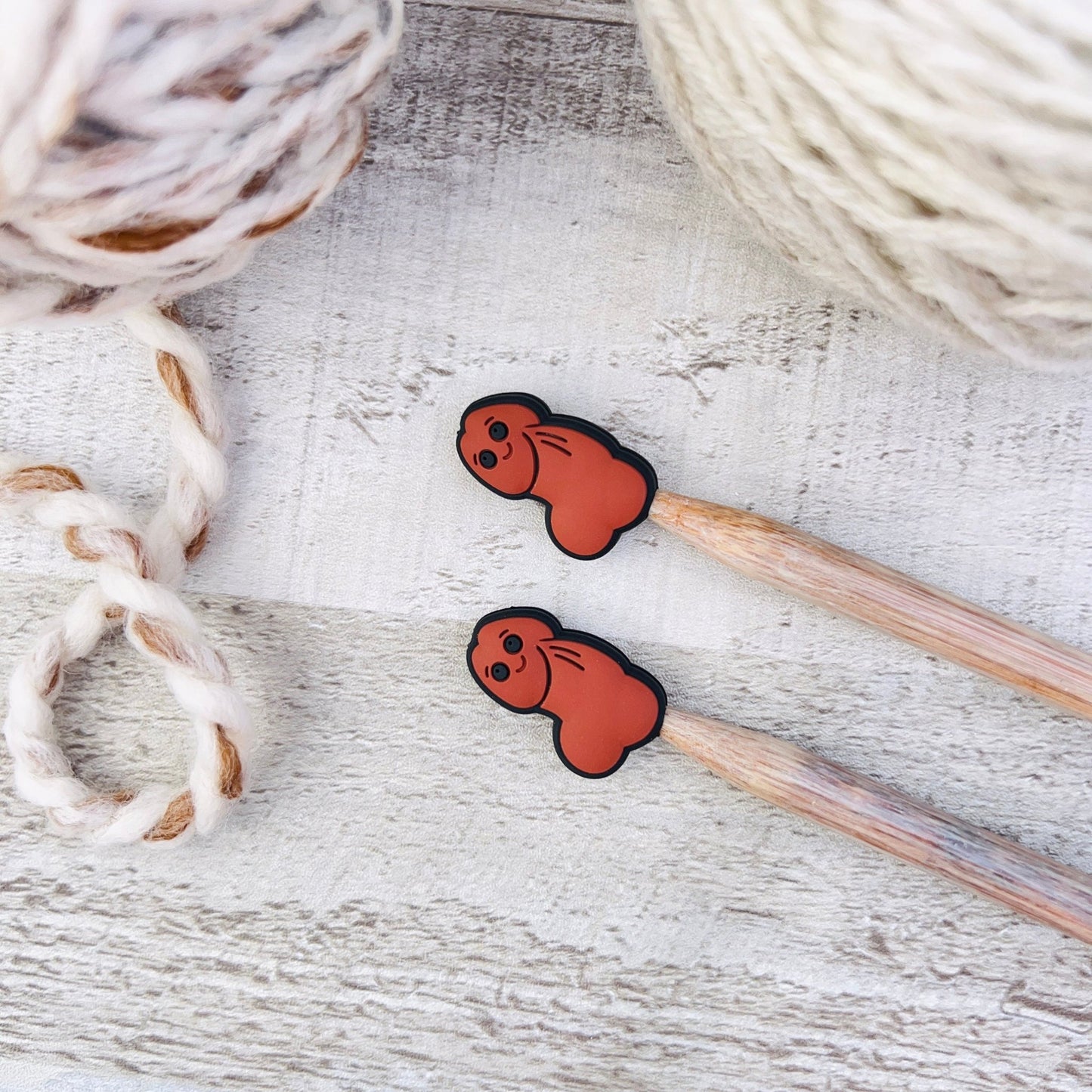 Penis & Peach Knitting Notions Tin Set - The Desert Stream Stitch