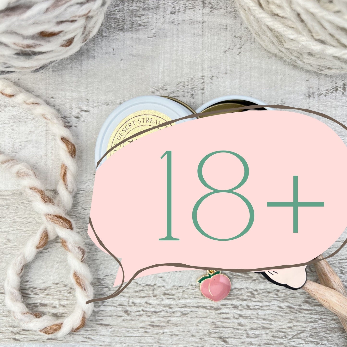 Penis & Peach Knitting Notions Tin Set - The Desert Stream Stitch