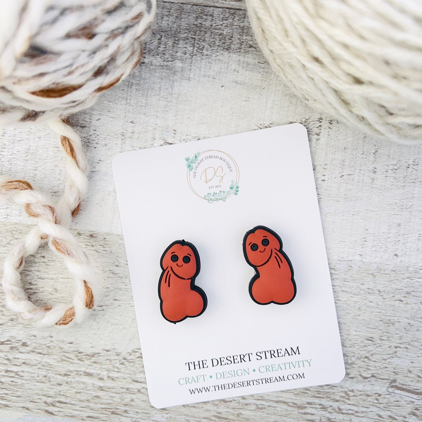 Penis Stitch Stitch Stoppers Knitting Needle Point Protectors - The Desert Stream Stitch