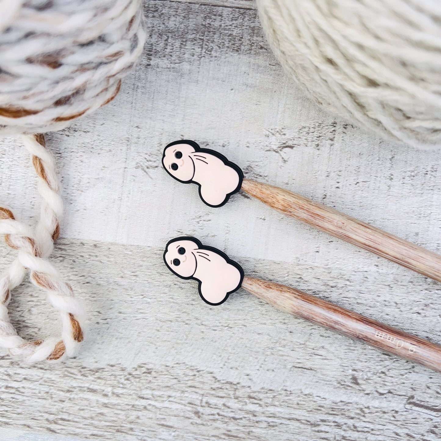 Penis Stitch Stitch Stoppers Knitting Needle Point Protectors - The Desert Stream Stitch