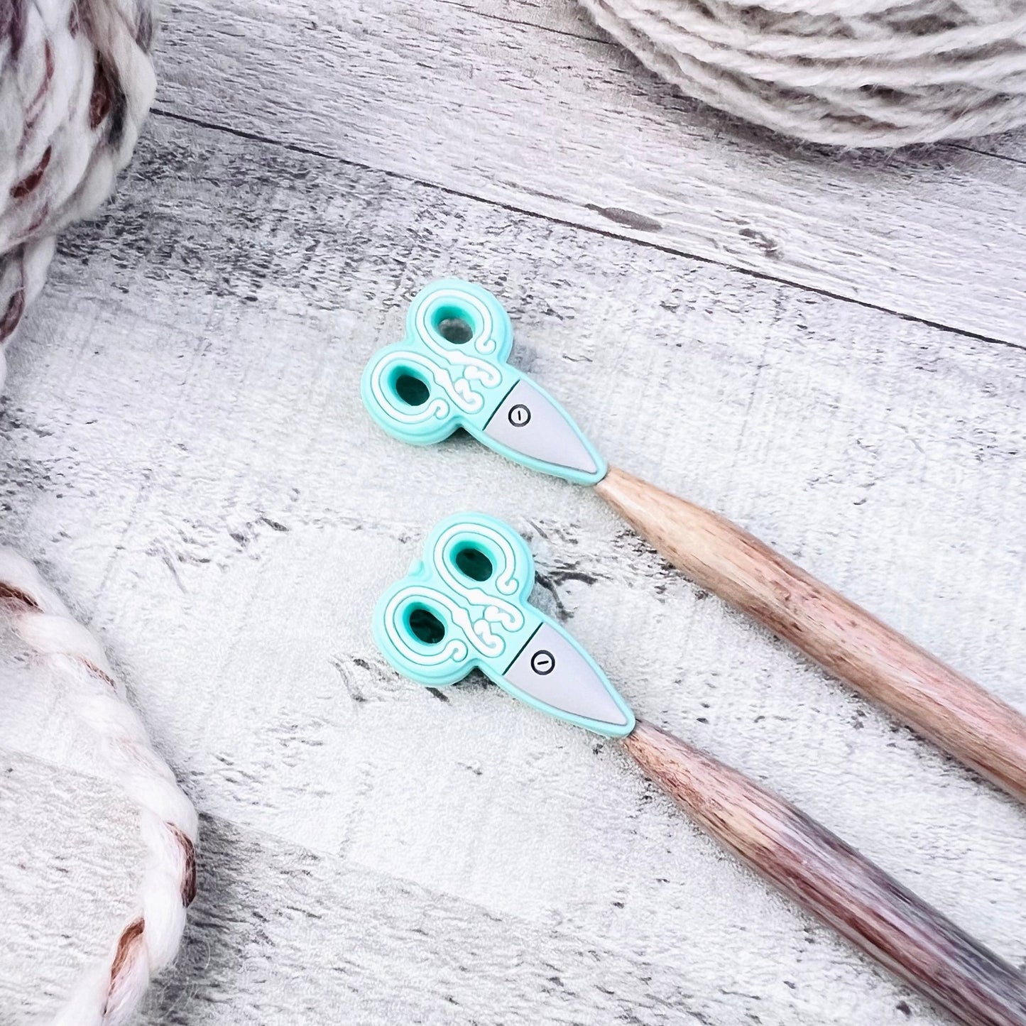 Scissors Stitch Stoppers Knitting Needle Point Protectors - The Desert Stream Stitch