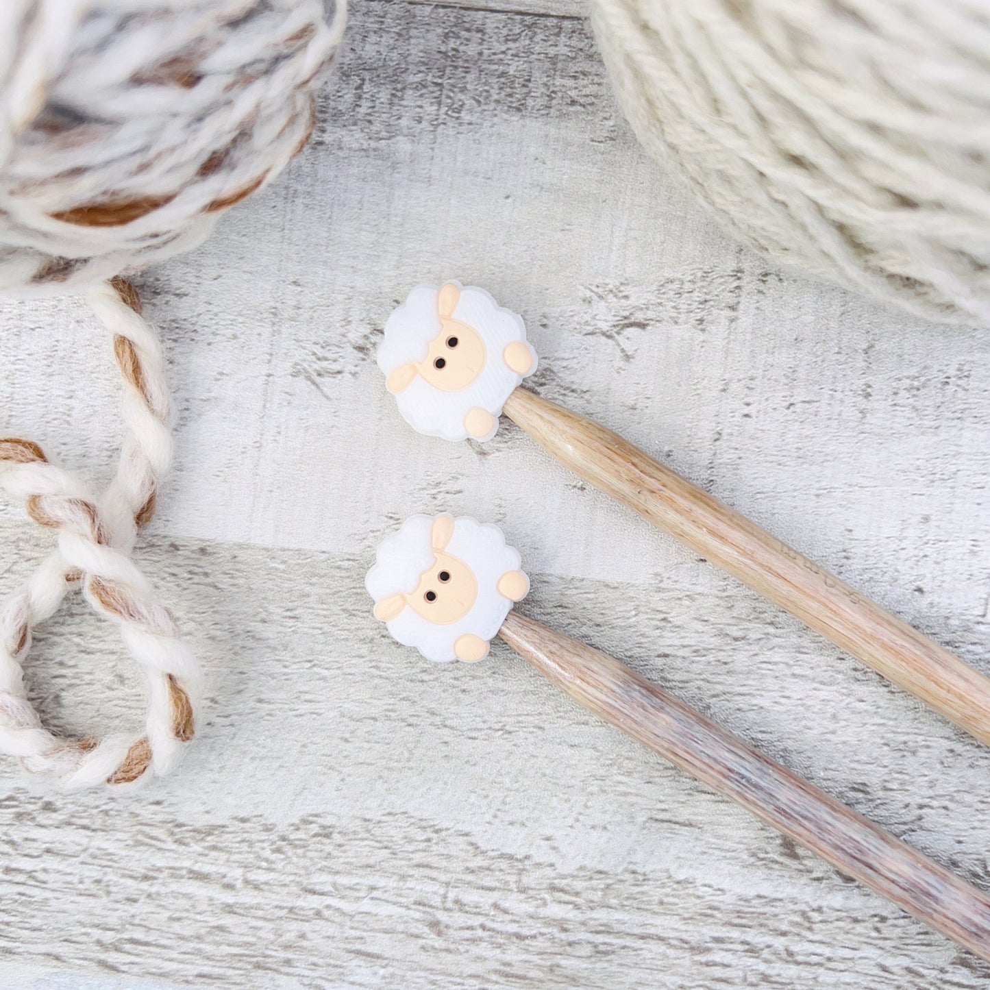 Sheep Stitch Stoppers Knitting Needle Point Protectors - The Desert Stream Stitch