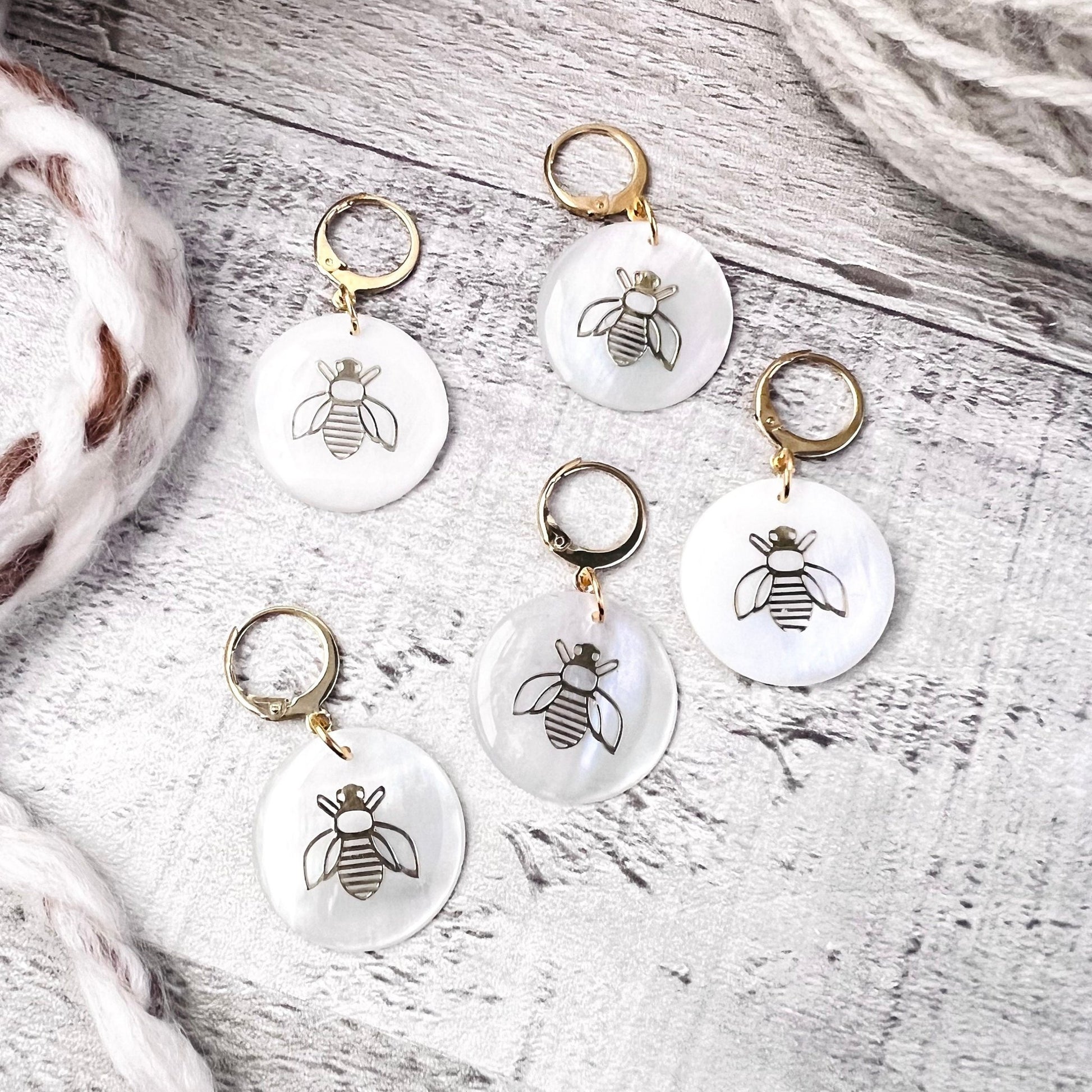 ShellBee Stitch Markers Set - The Desert Stream Stitch