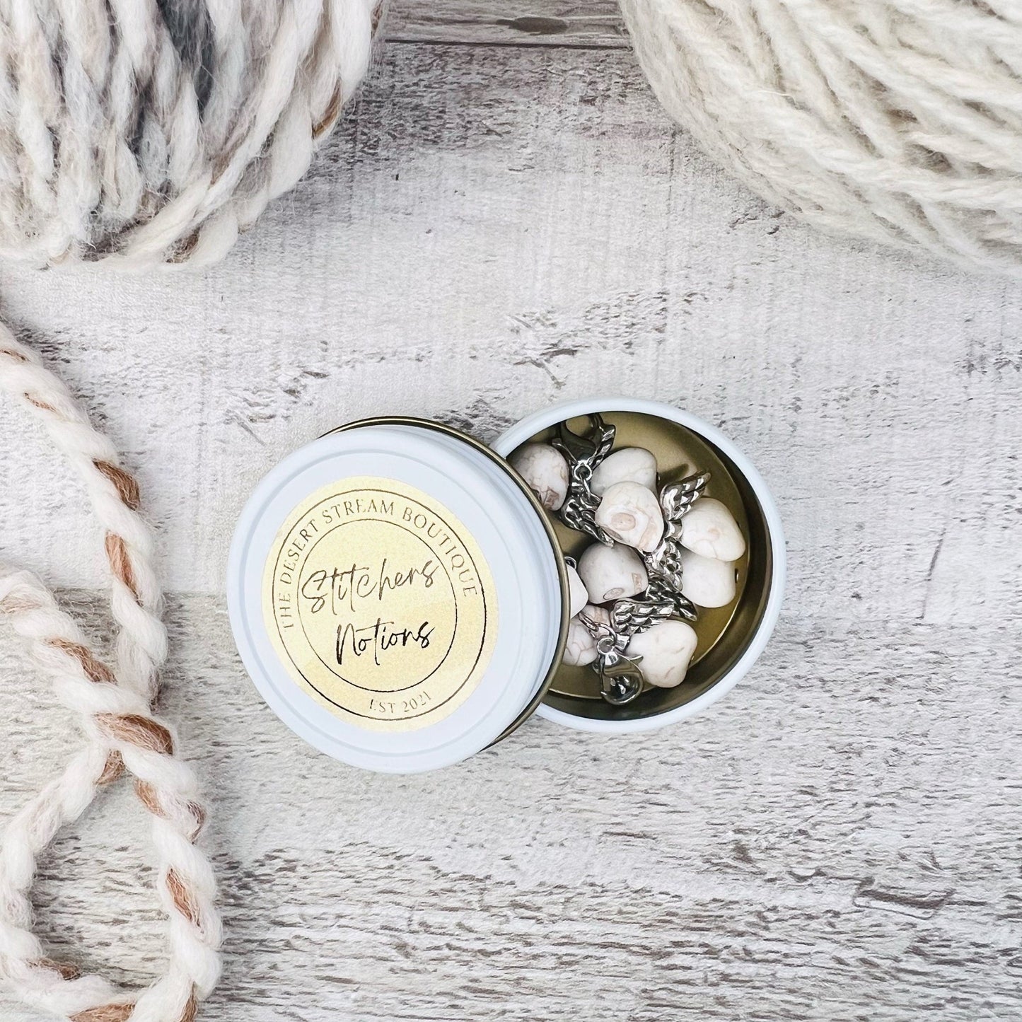 Skull Angel Stitch Markers Set - Knitting and Crochet - The Desert Stream Stitch