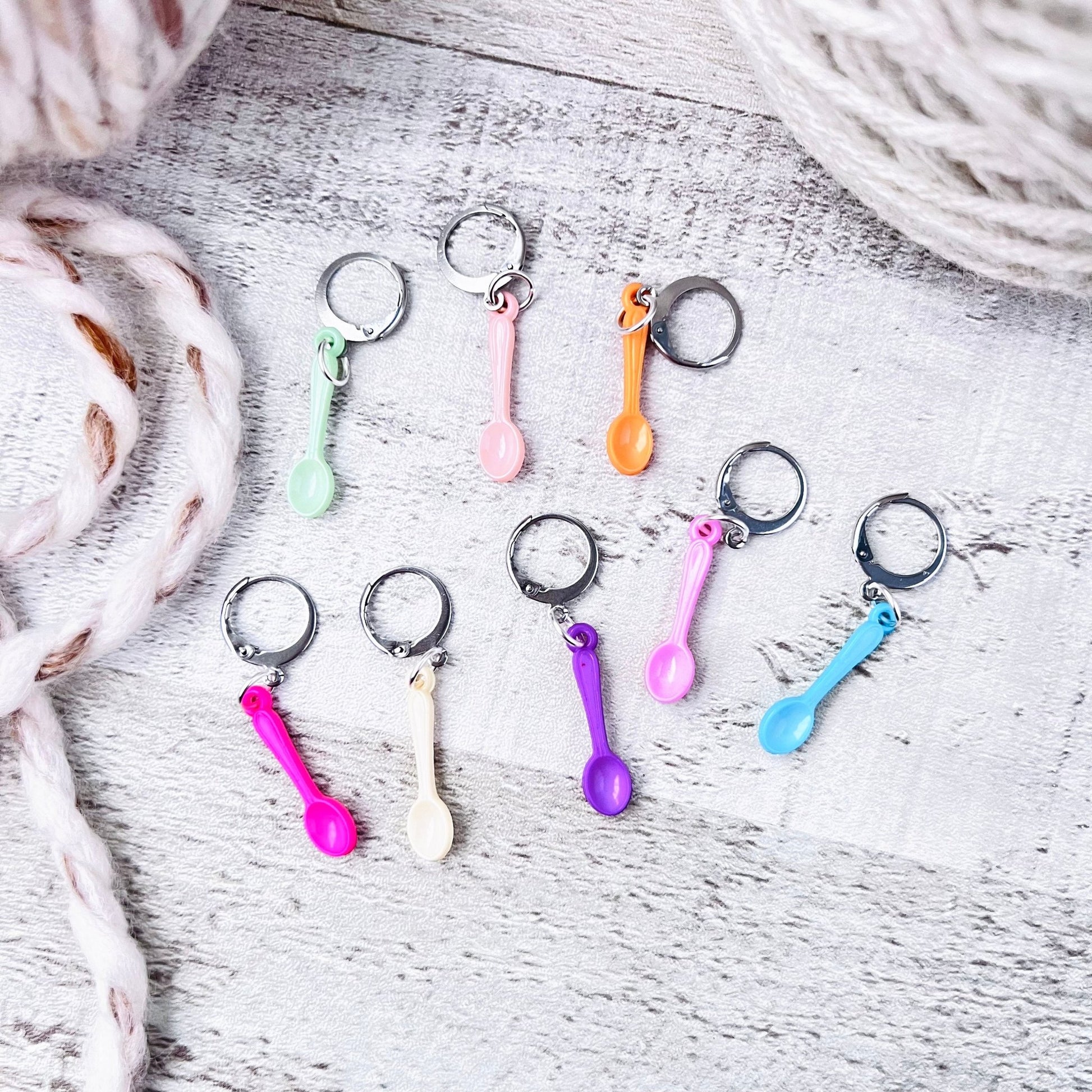 Spoon Stitch Markers - The Desert Stream Stitch