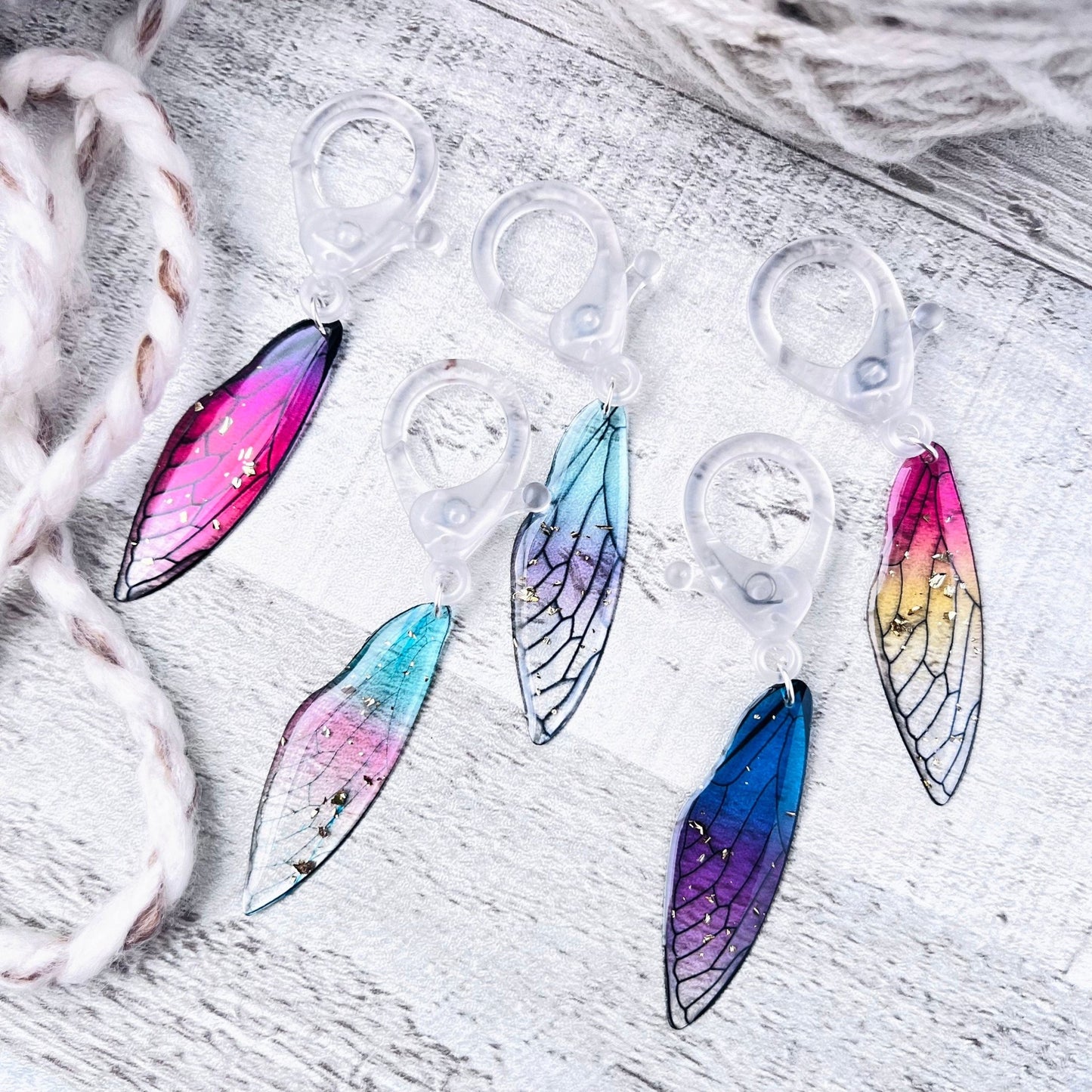Wing Jumbo Stitch Markers - The Desert Stream Stitch