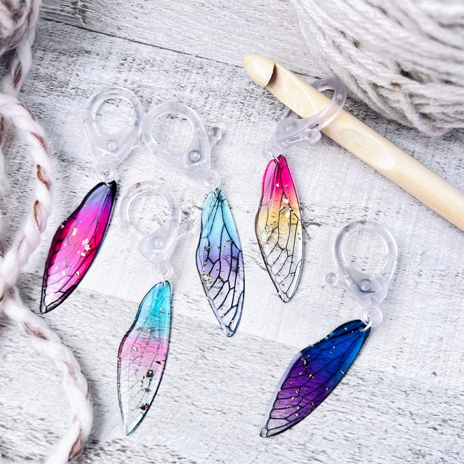 Wing Jumbo Stitch Markers - The Desert Stream Stitch