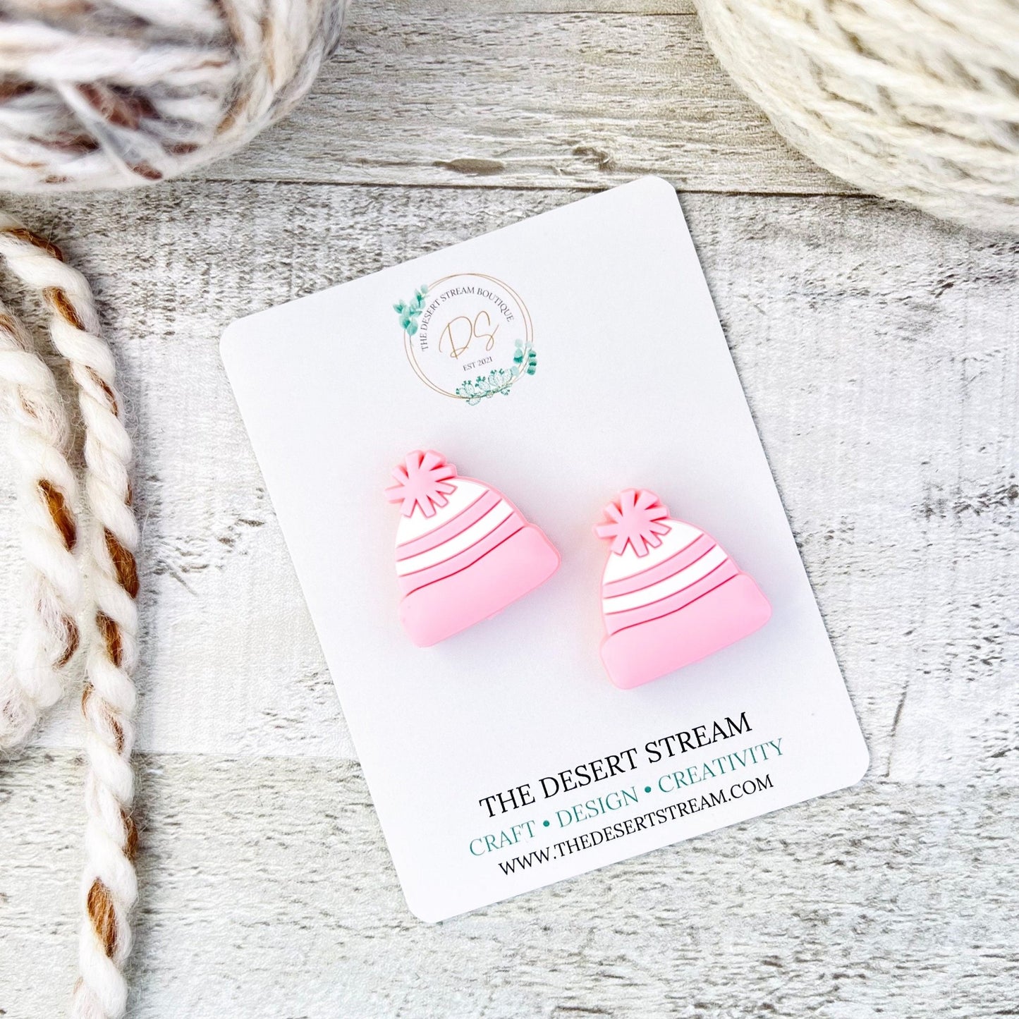Winters Hat Stitch Stoppers Knitting Needle Point Protectors - The Desert Stream Stitch