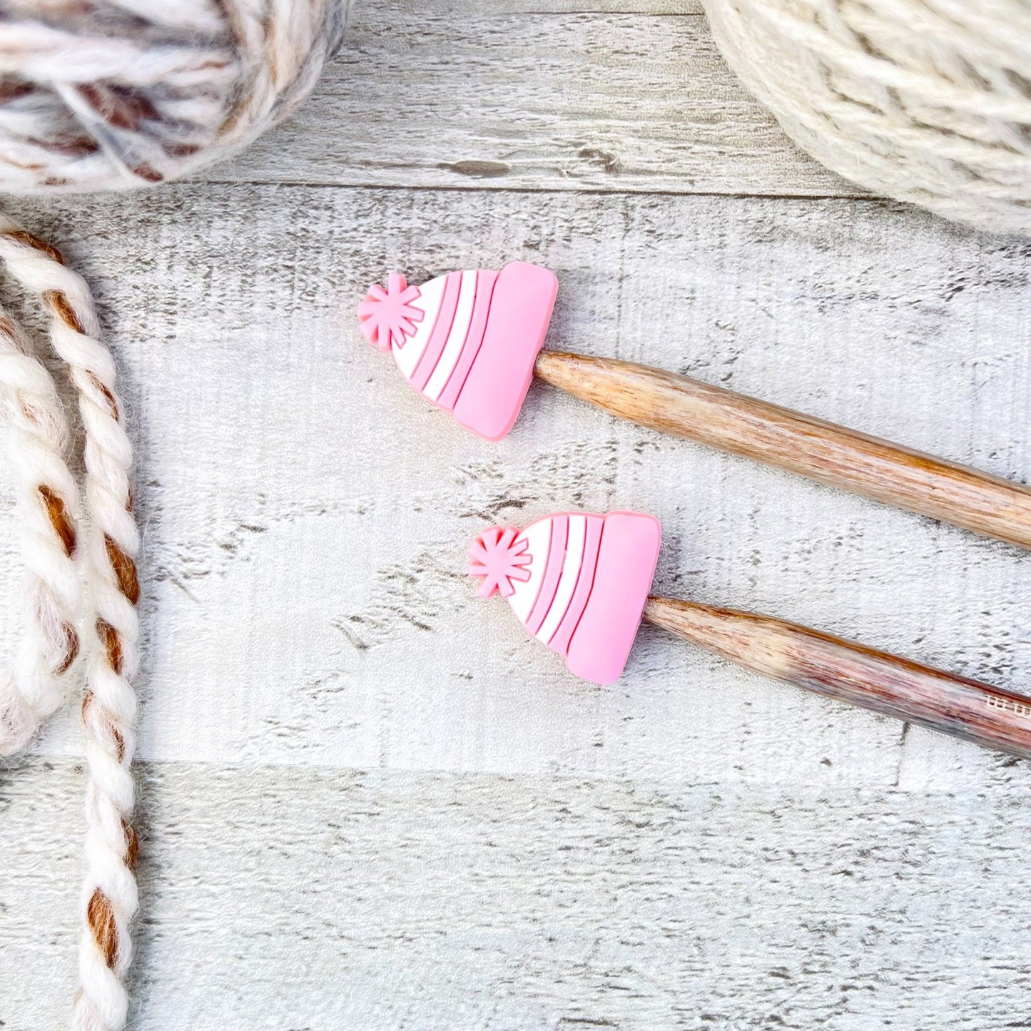 Winters Hat Stitch Stoppers Knitting Needle Point Protectors - The Desert Stream Stitch