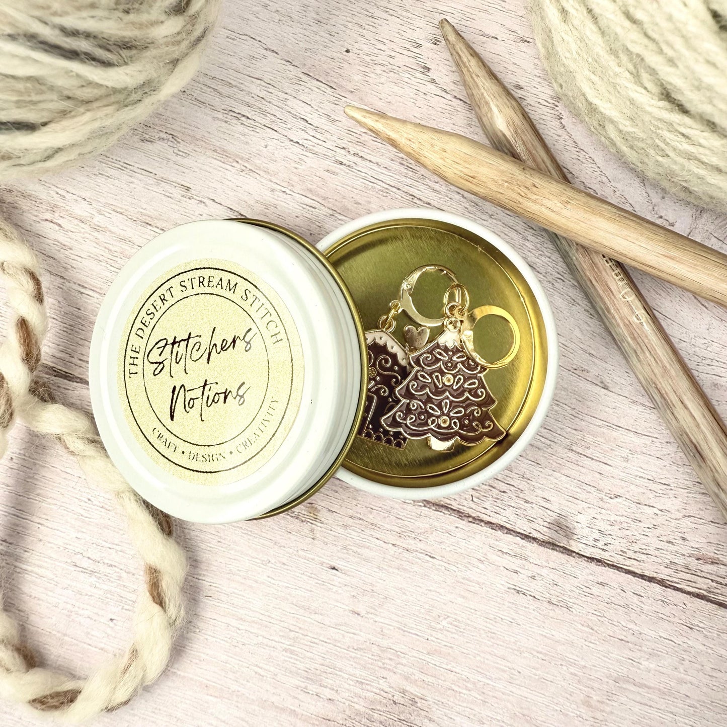 Cozy Cottage Stitch Marker Set – Snag Free Locking progress keepers