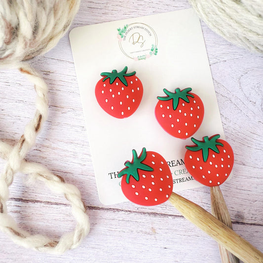 Silicone Stitch Stoppers – Knitting Needle Protectors | Soft Grips, Fits 3mm-12mm