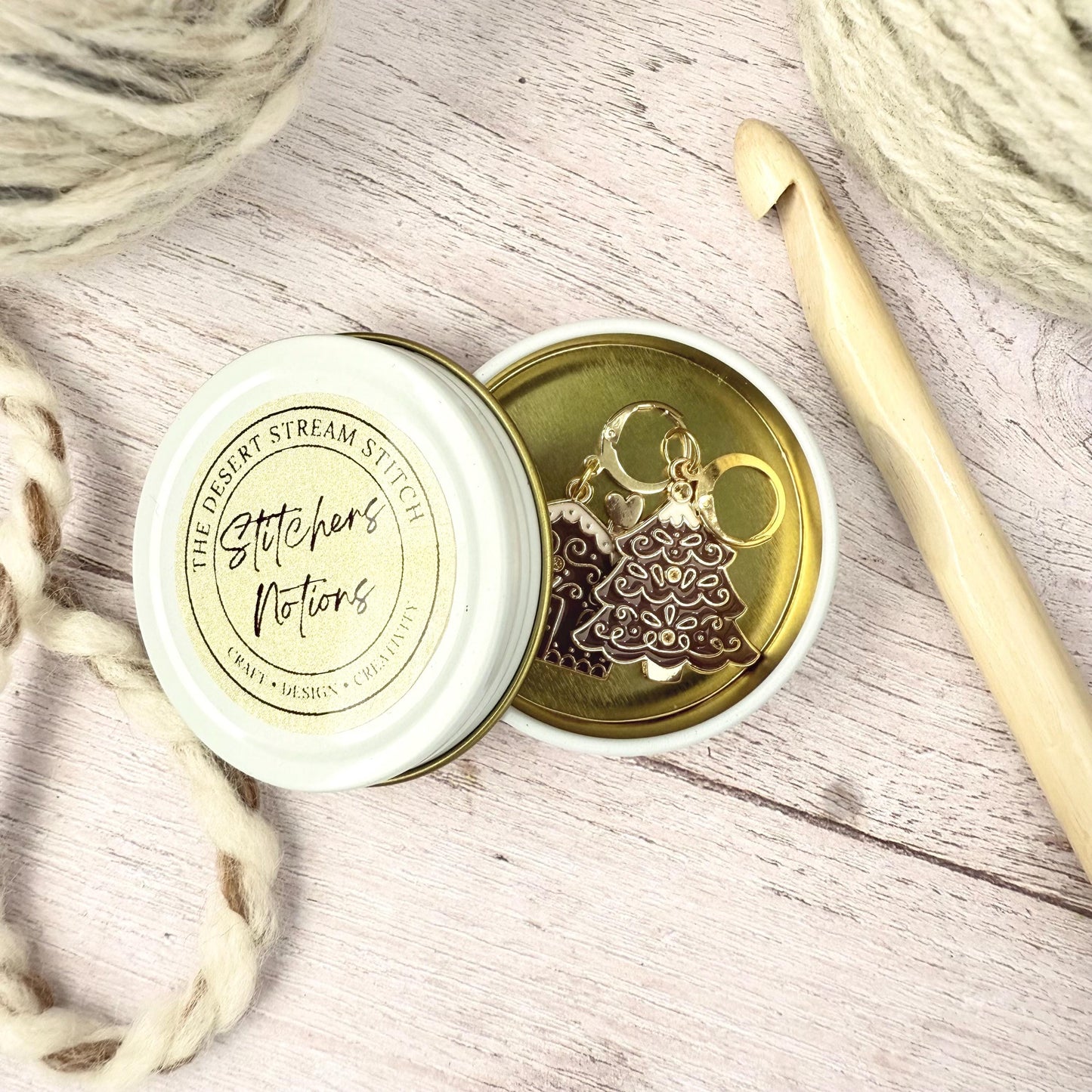 Cozy Cottage Stitch Marker Set – Snag Free Locking progress keepers