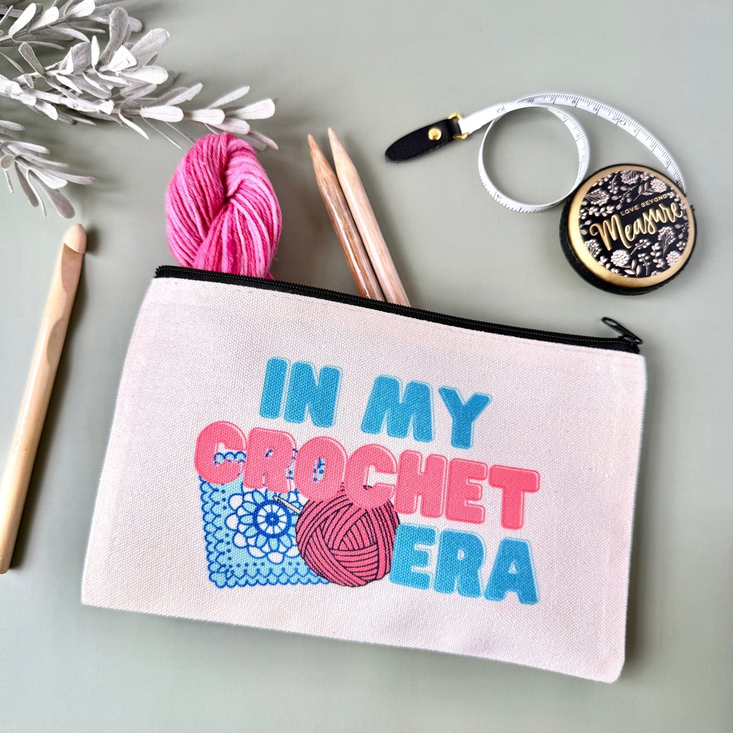 Crochet Era Notions Project Zip Bag - The Desert Stream Stitch