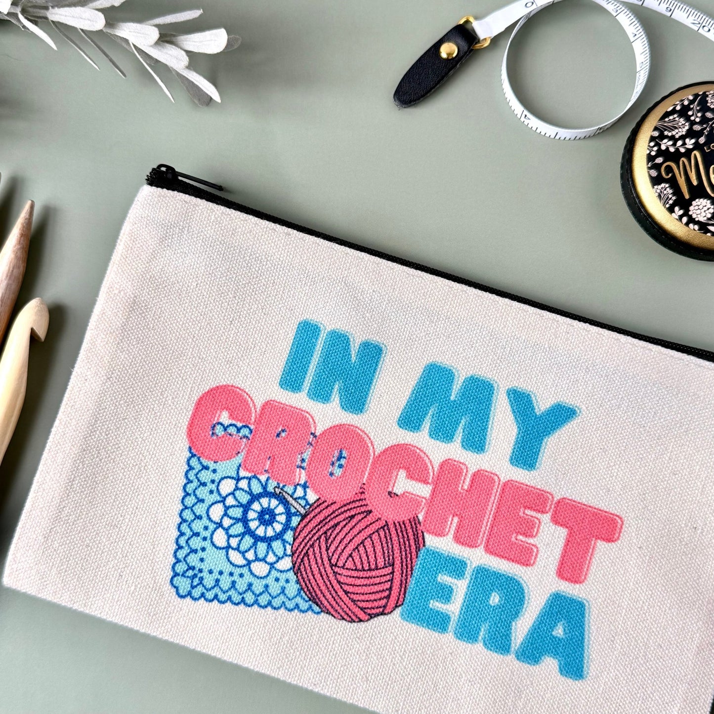 Crochet Era Notions Project Zip Bag - The Desert Stream Stitch