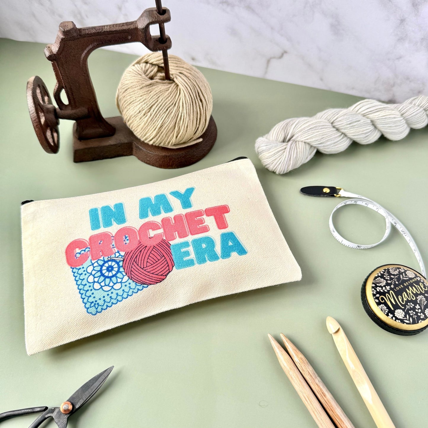 Crochet Era Notions Project Zip Bag - The Desert Stream Stitch