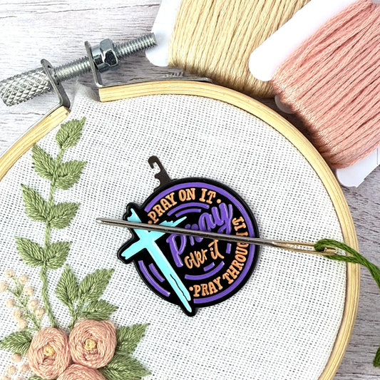 Cross Magnetic Needle Minder – Threader Tool - cross stitch