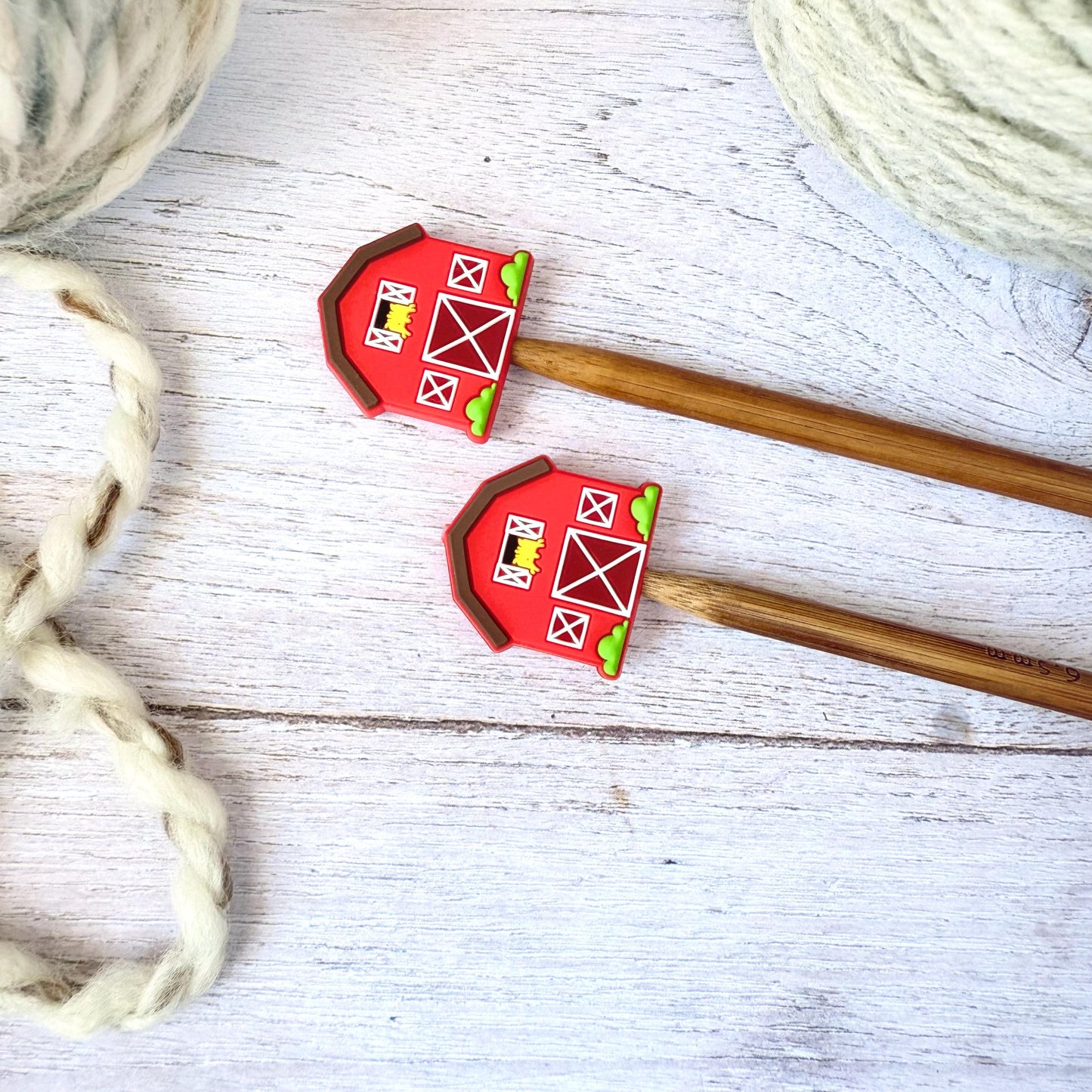 Barnyard Knitting Notions Set – Stitch Markers & Stoppers | Progress Keepers Kit