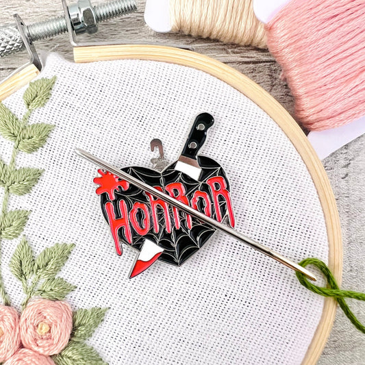 Horror Needle Minder Needle Threader Magnetic - The Desert Stream Stitch