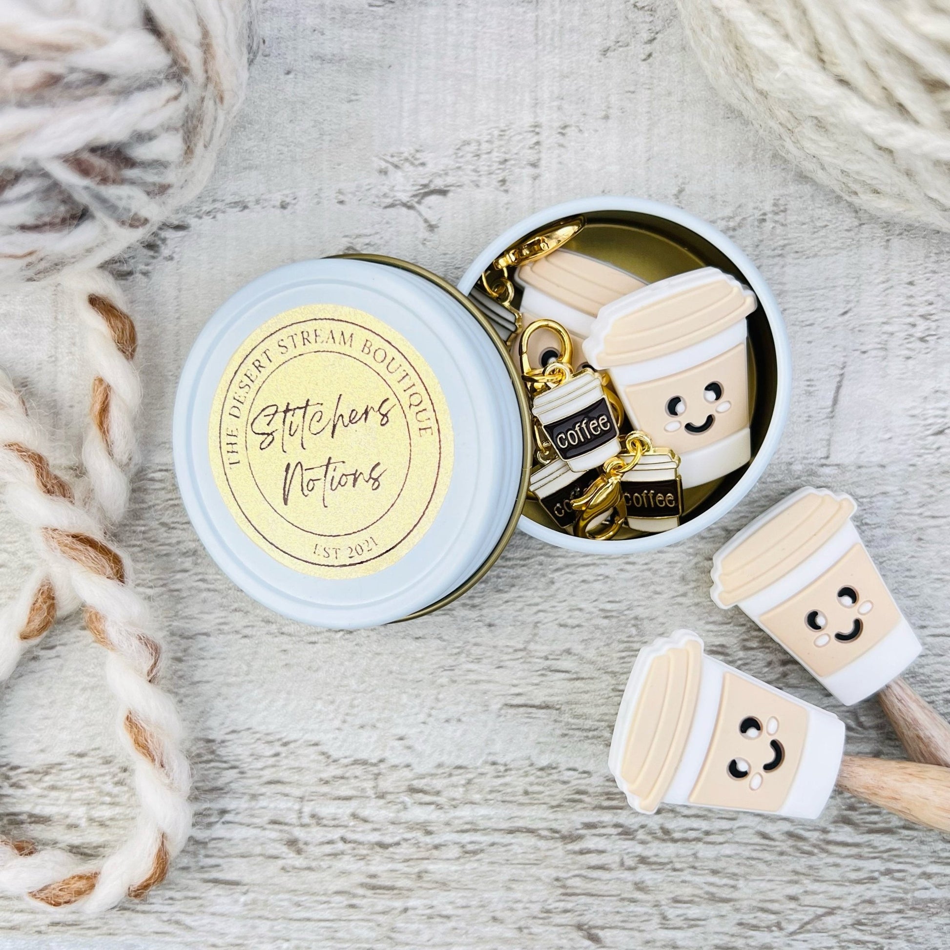 Coffee Stitchers Notions Knitting Set - The Desert Stream Stitch