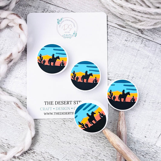 Cowboy Sunset Stitch Stoppers - The Desert Stream Stitch