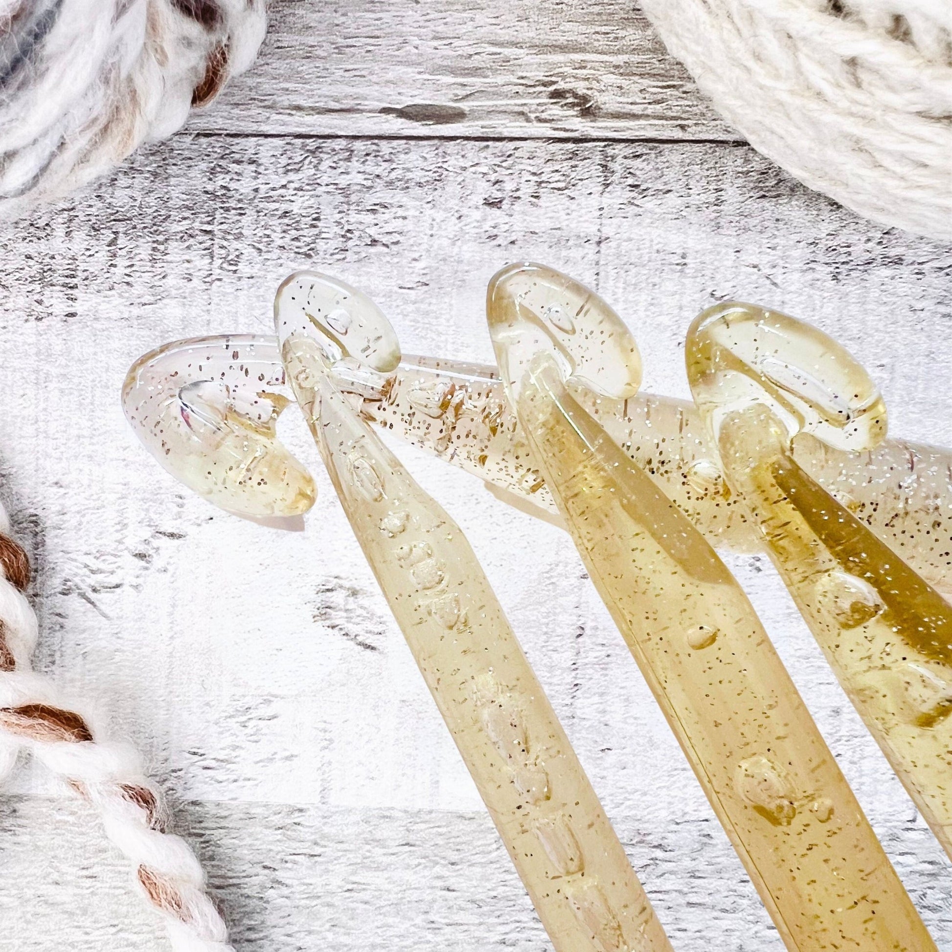 Crochet Hook Set - Gold Acrylic - The Desert Stream Stitch