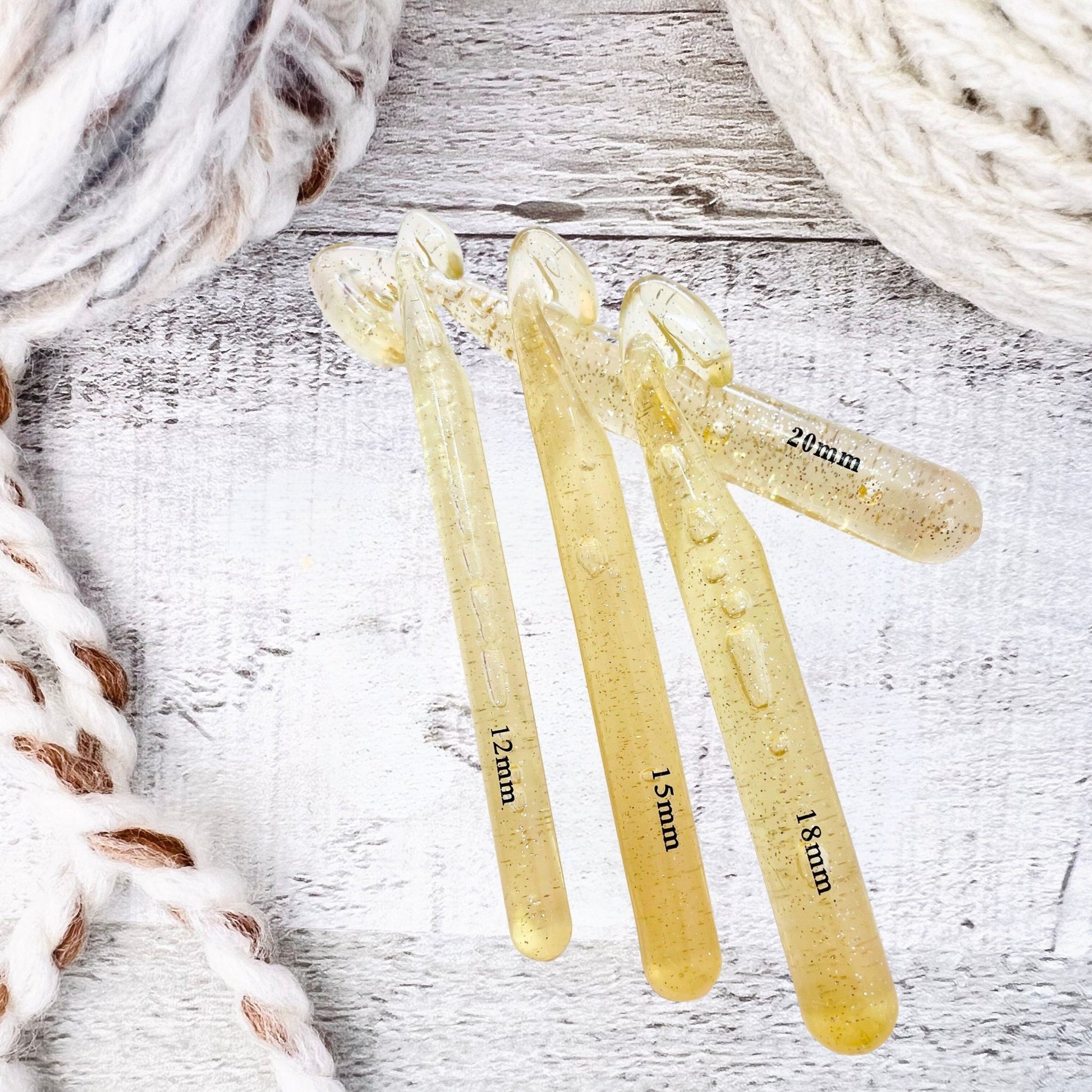 Crochet Hook Set - Gold Acrylic - The Desert Stream Stitch