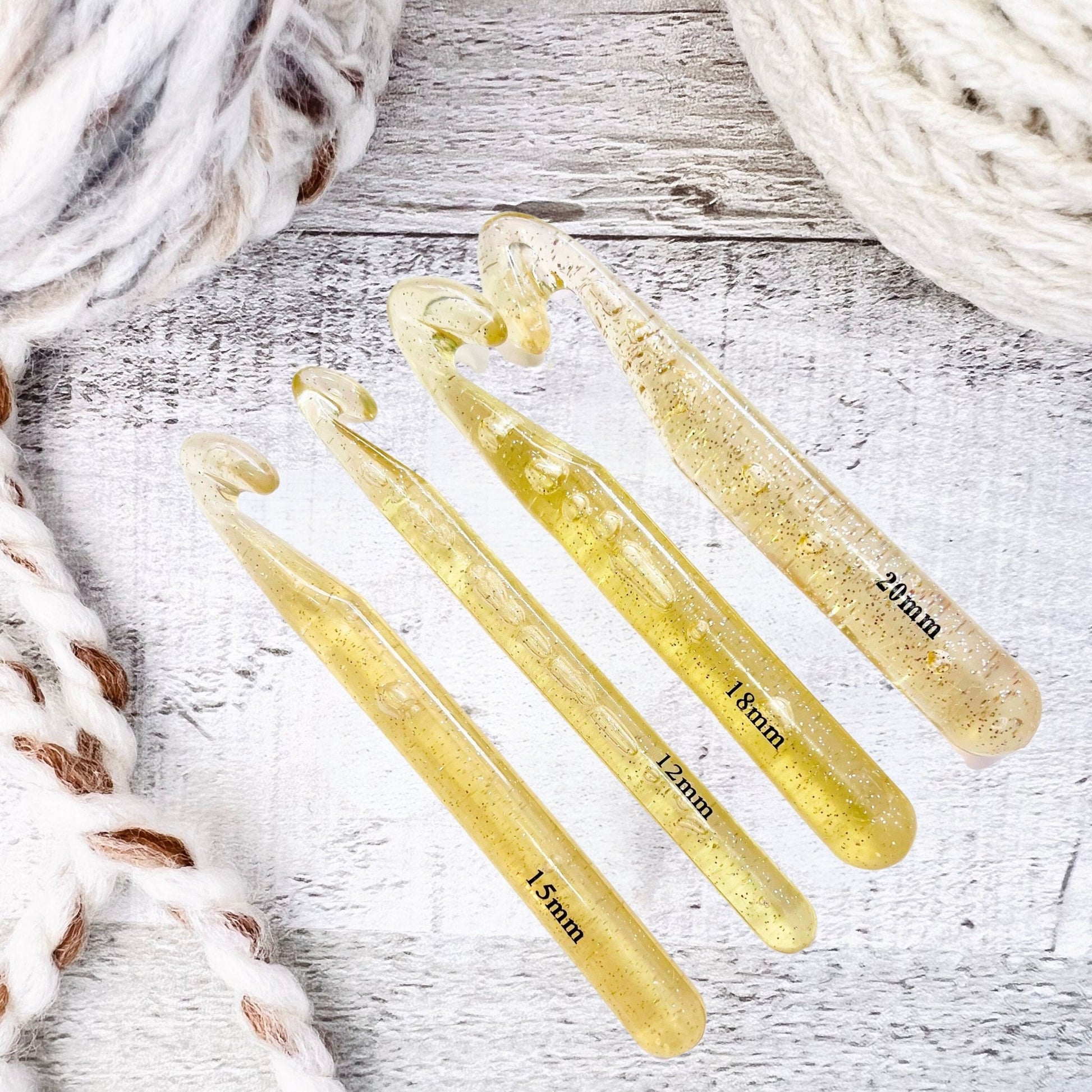 Crochet Hook Set - Gold Acrylic - The Desert Stream Stitch