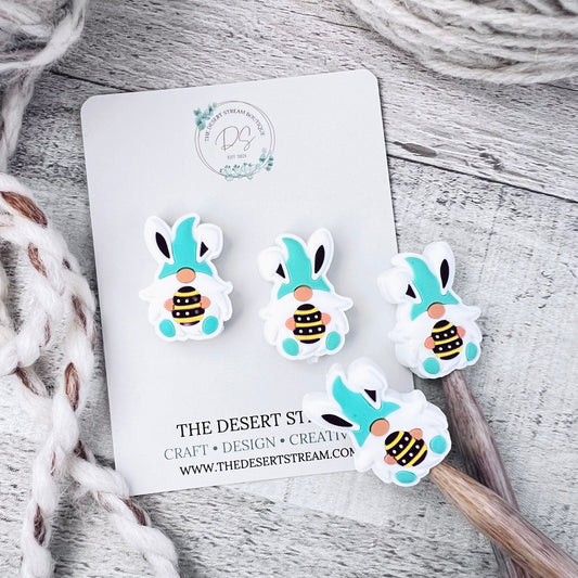 Easter Egg Gnome Stitch Stoppers - The Desert Stream Stitch