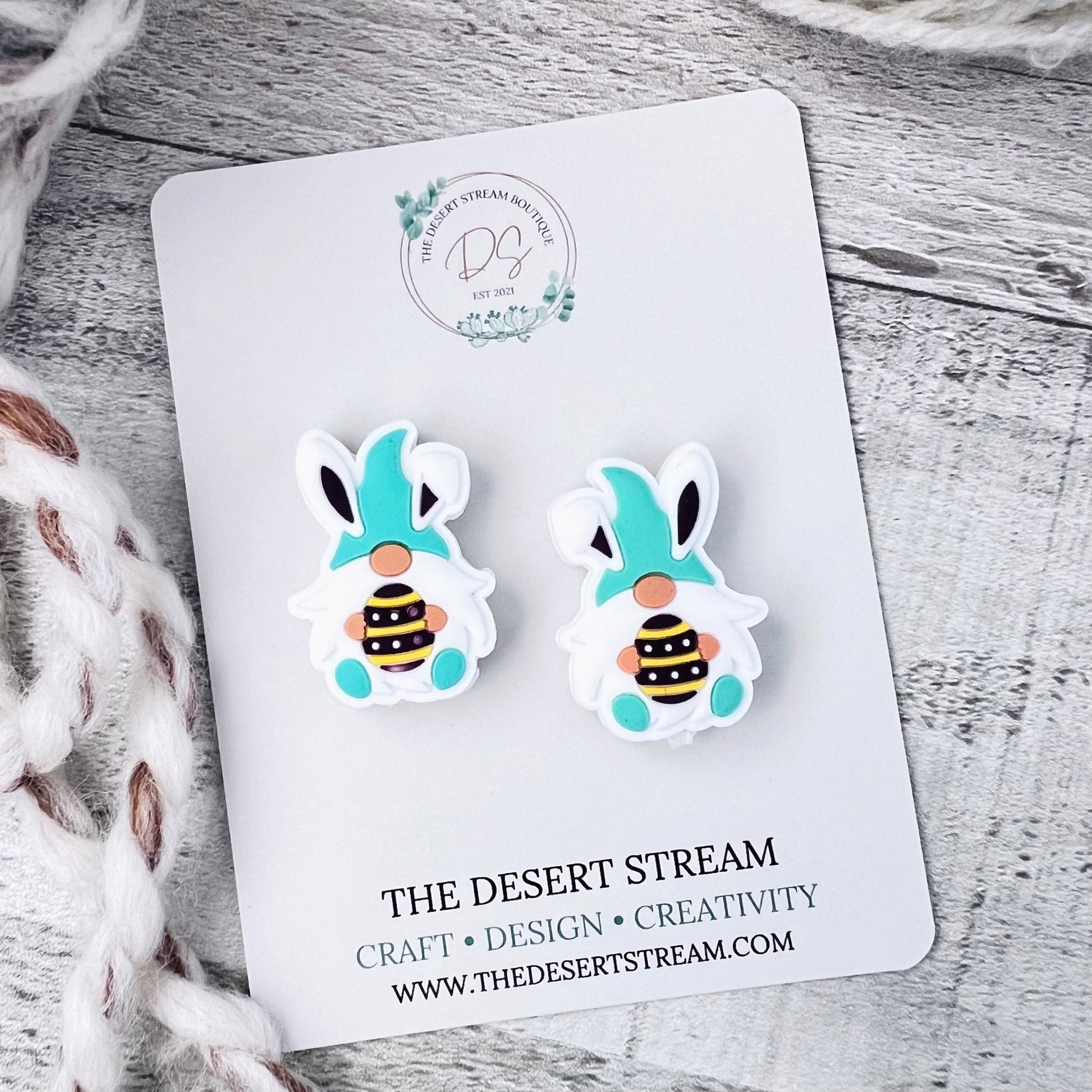 Easter Egg Gnome Stitch Stoppers - The Desert Stream Stitch