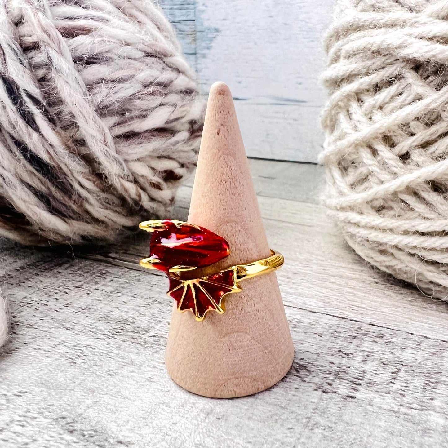 Fantasy Dragon Adjustable Tension Ring - The Desert Stream Stitch