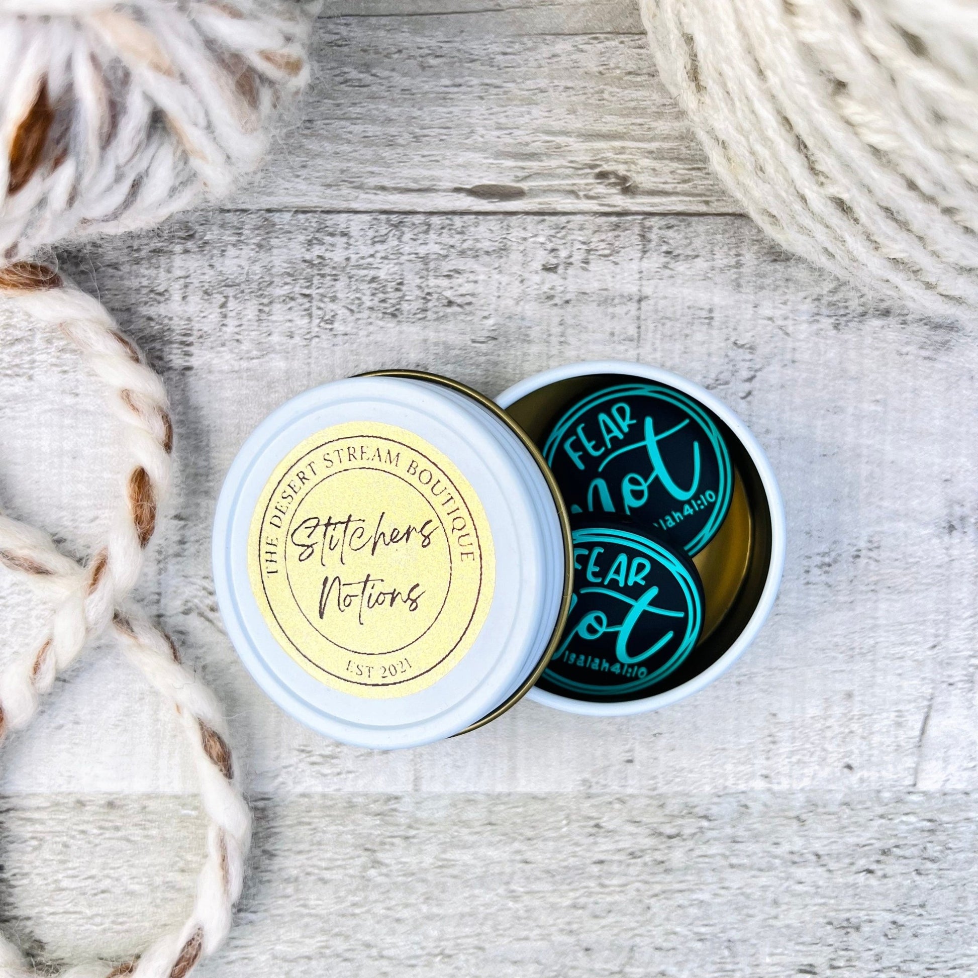 Fear Not Stitch Stoppers Knitting Needle Point Protectors - The Desert Stream Stitch