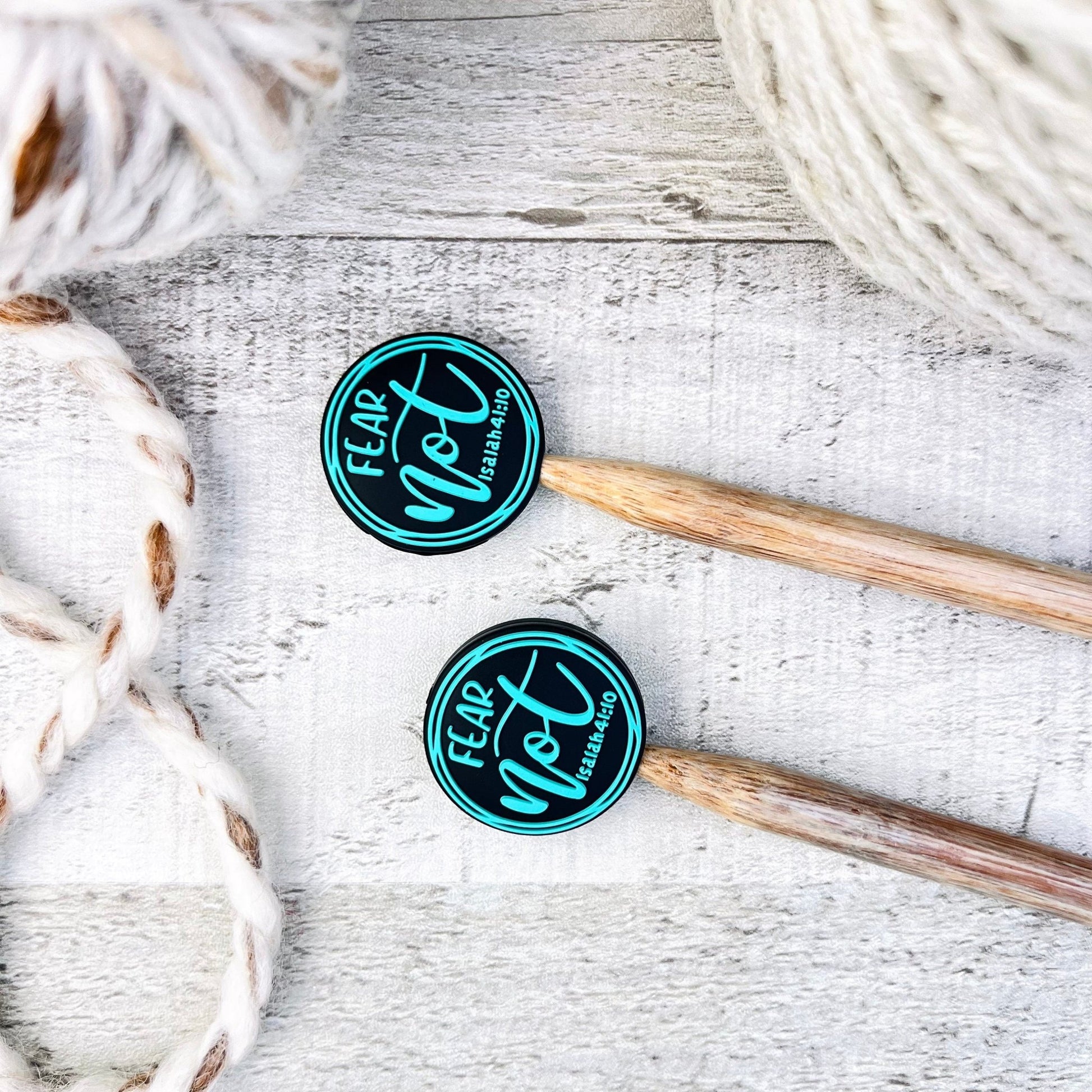 Fear Not Stitch Stoppers Knitting Needle Point Protectors - The Desert Stream Stitch