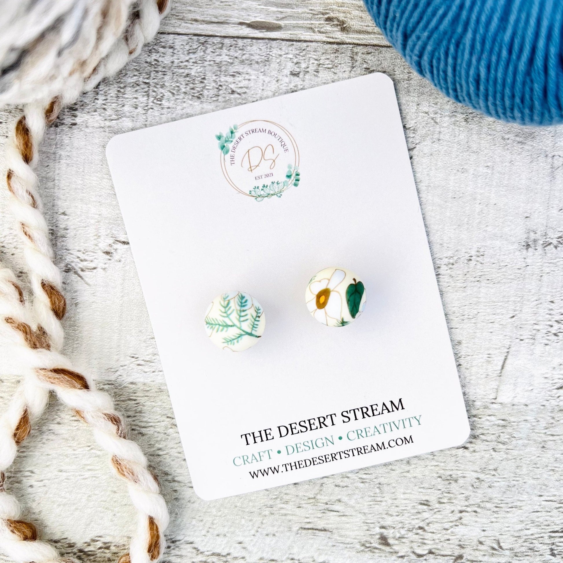 Floral Stitch Stoppers Knitting Needle Point Protectors - The Desert Stream Stitch