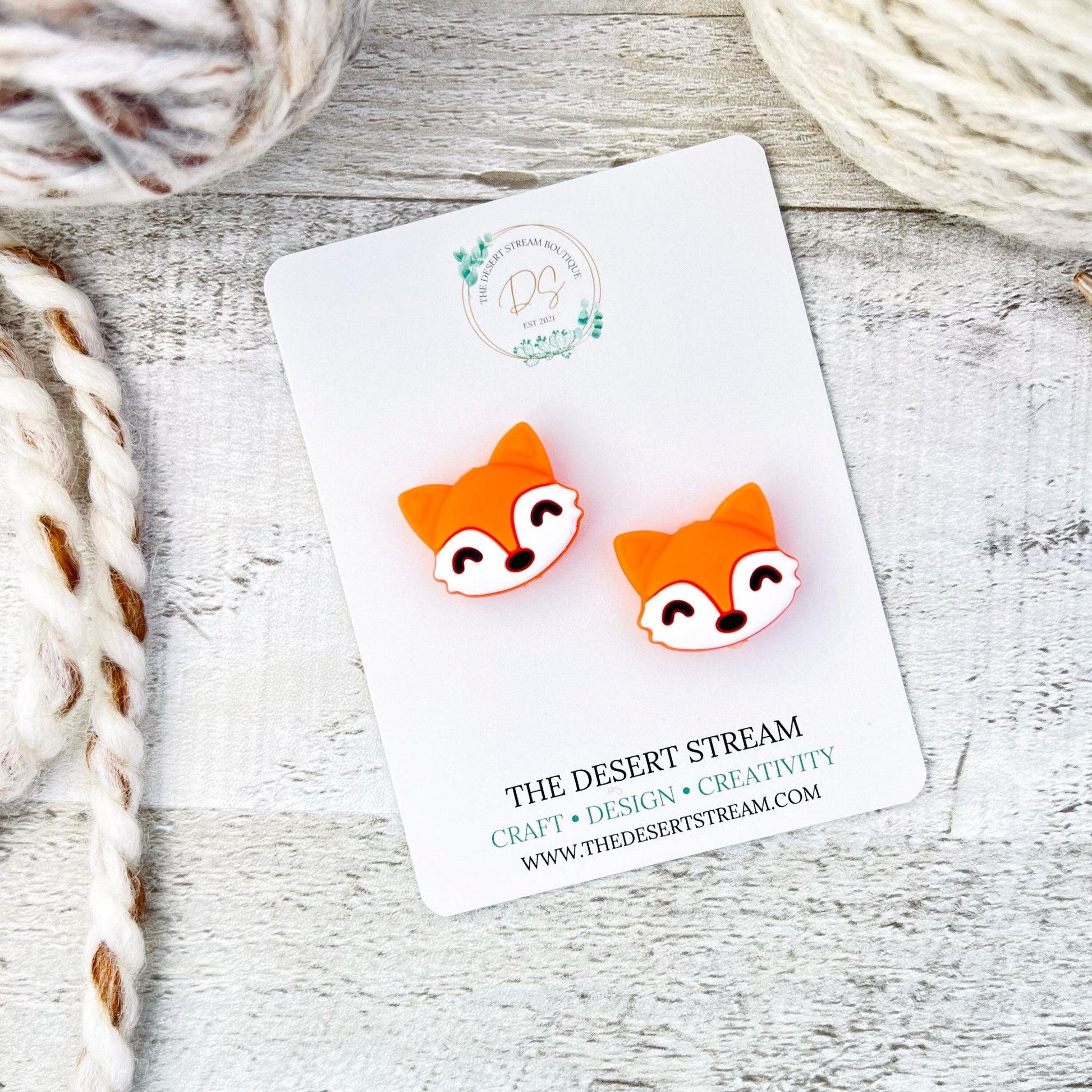 Fox Stitch Stoppers Knitting Needle Point Protectors - The Desert Stream Stitch