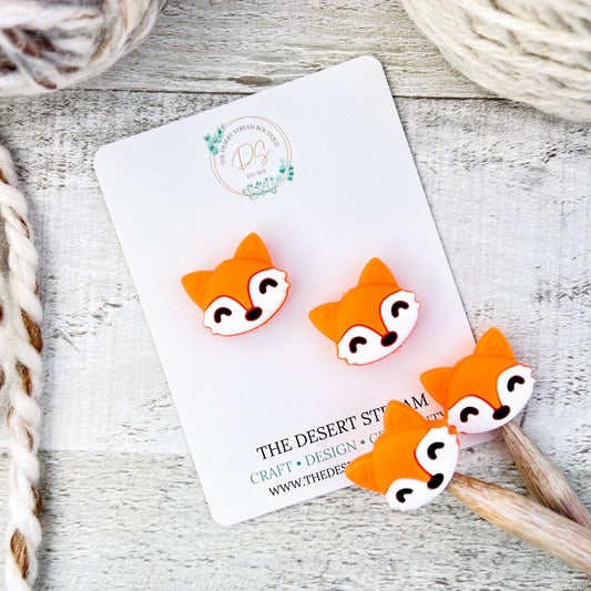 Fox Stitch Stoppers Knitting Needle Point Protectors - The Desert Stream Stitch