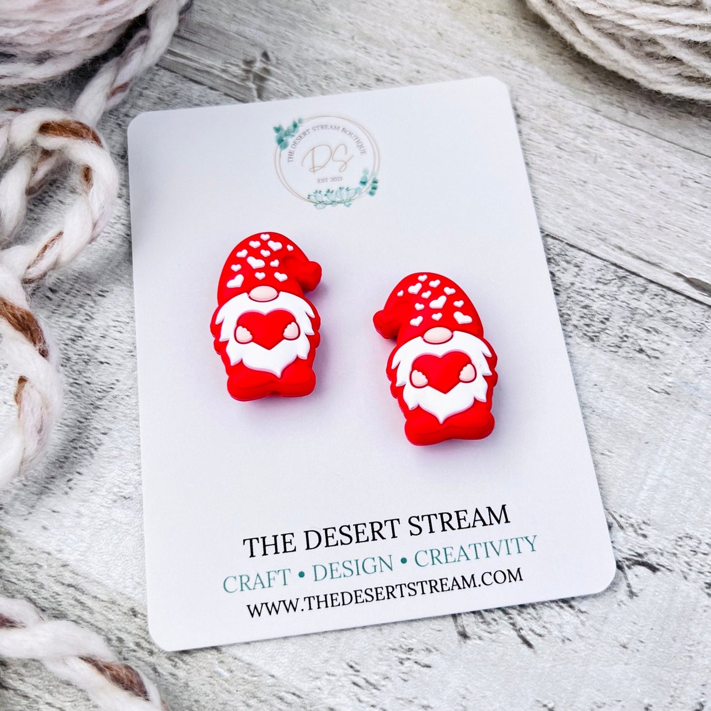 Heart Gnome Stitch Stoppers - The Desert Stream Stitch