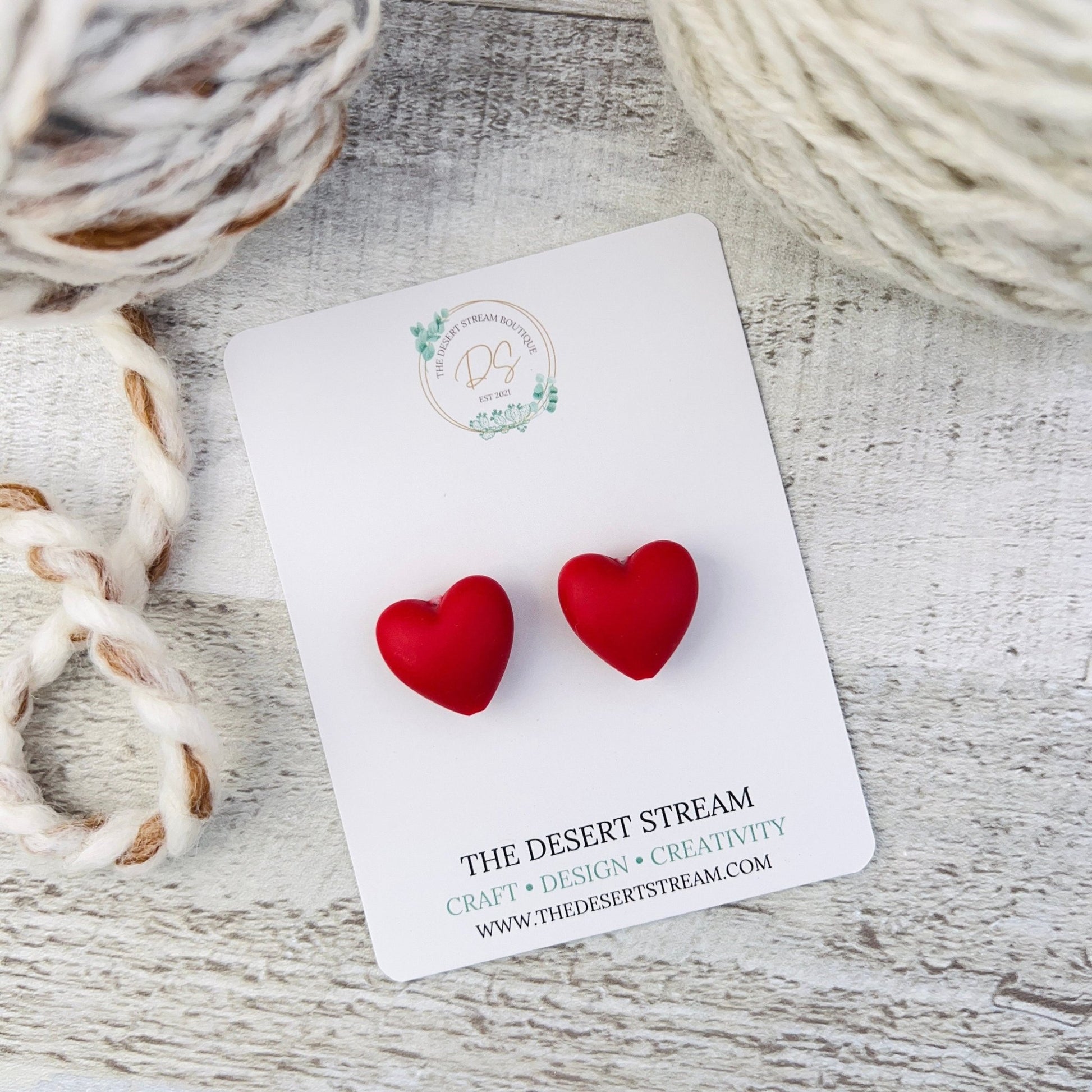 Heart Stitch Stoppers Knitting Needle Point Protectors - The Desert Stream Stitch