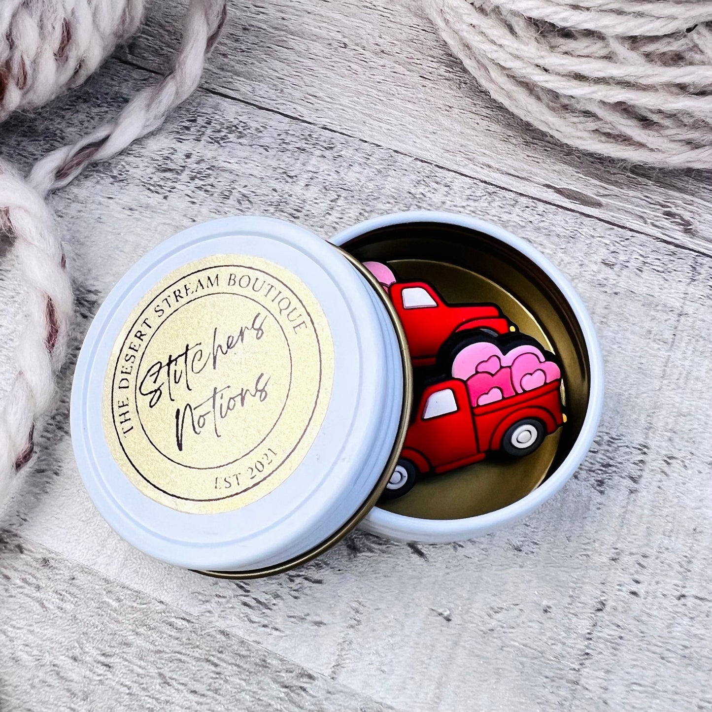 Heart Truck Stitch Stoppers Knitting Needle Point Protectors - The Desert Stream Stitch
